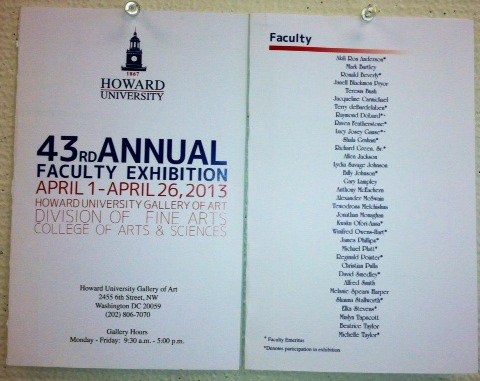 43rd Annual Faculty Exhibition 2013