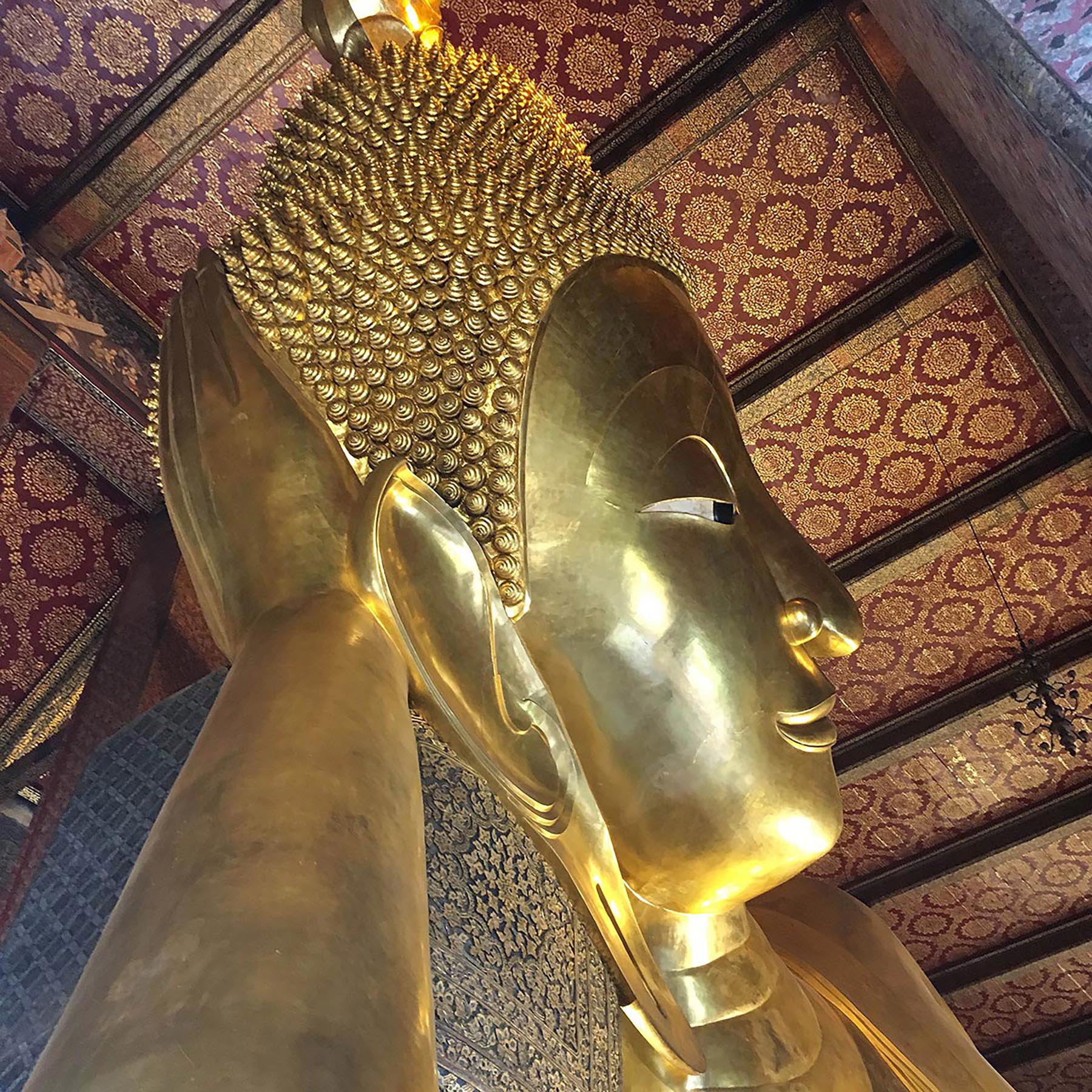 "Reclining Buddha"  20”x24”, Digital Photography printed on metal, 2018 $600.00