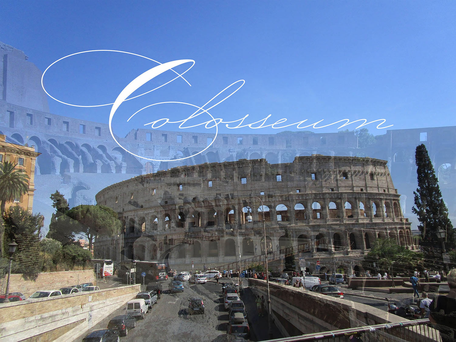 $2,200.00 "Colosseum" 21.6"x 28.8"  Digital photography print on glass, 2019