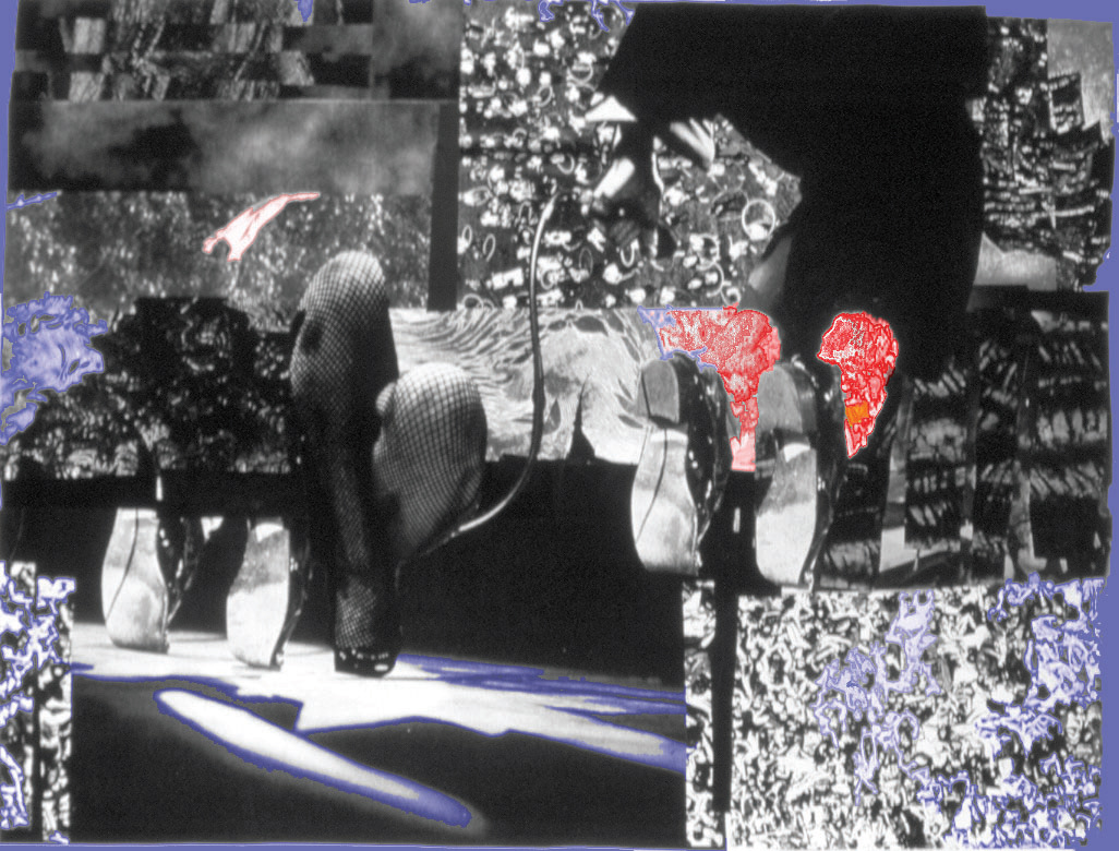 "Poplar Culture" Collage and printed digitally on Canvas