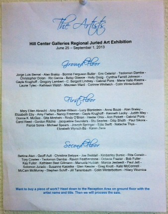 An Juried Exhibition I was in.