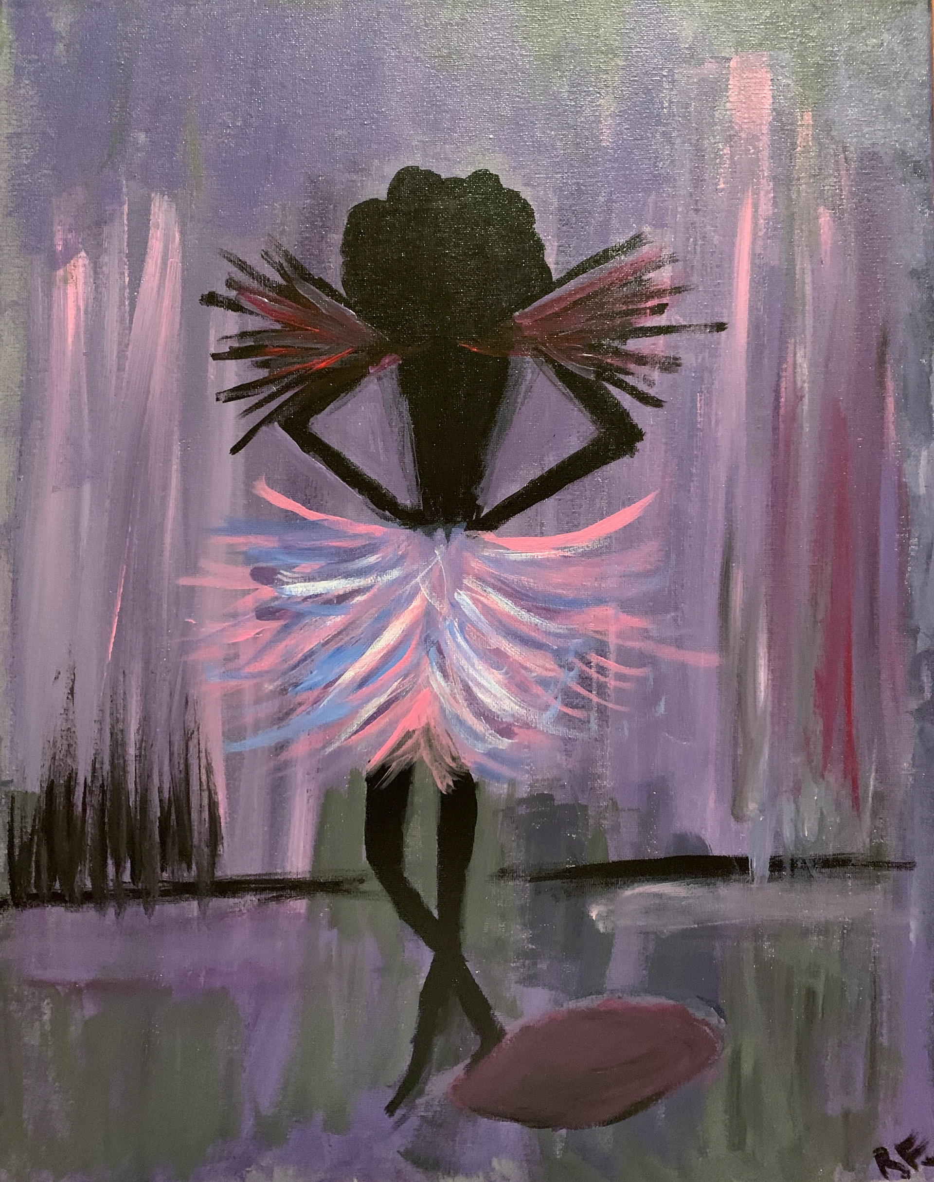 "The Dancer" 20.5 x 24, acrylic on canvas