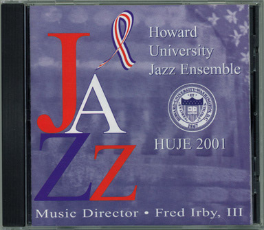 CD Design album cover, "Howard University Jazz Ensemble, 2001"