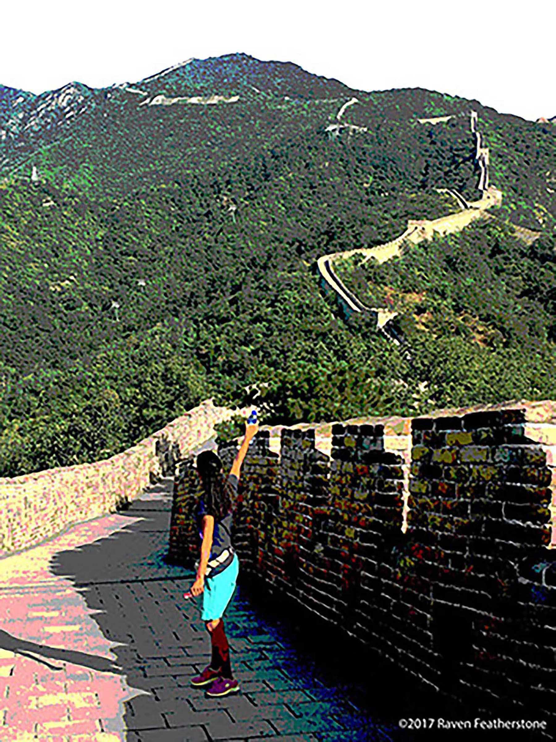 "Self-Portrait: Beijing " 36”x48” Digital Photography printed on canvas, 2017 Not for Sale