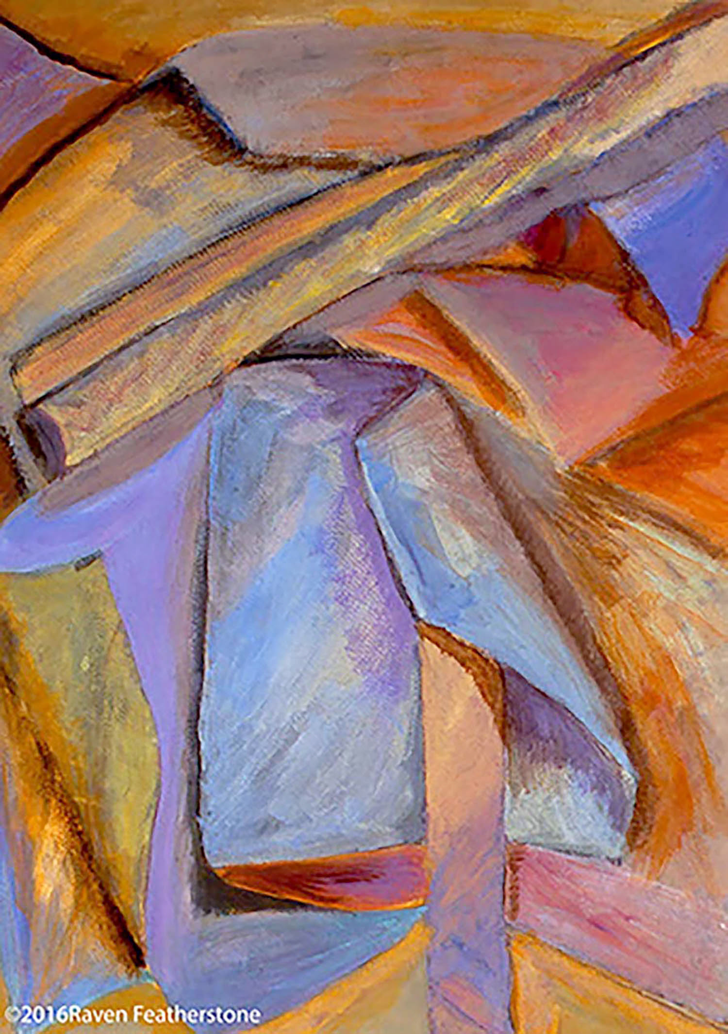 $500.00  Paper Folds 18"x24" Digital Art illustration printed on canvas 2016