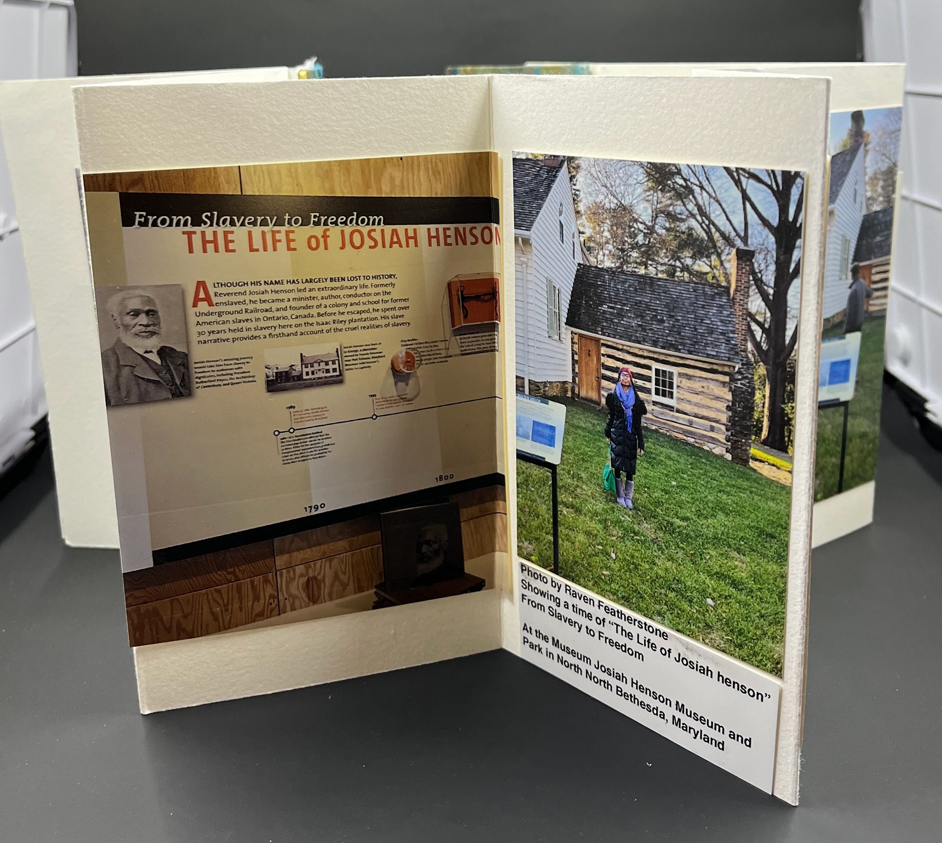 "The Life of Josiah Henson" accordion book ©RF2022