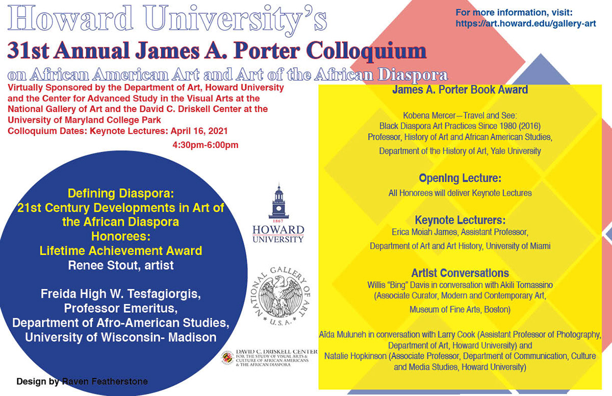 Flyer Design for the "James A. Porter Colloquium" 2021