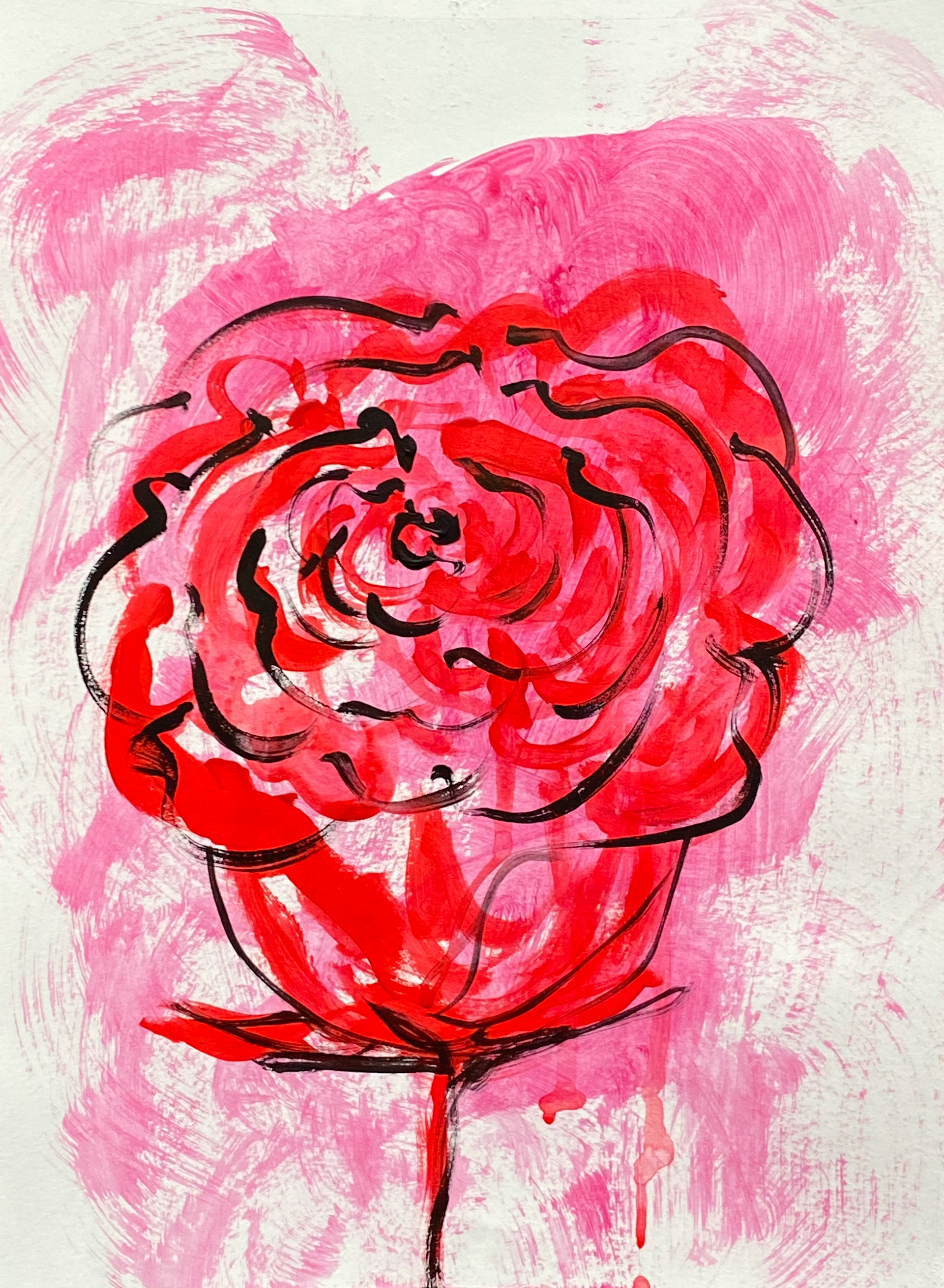 UNTITLED | 2021 acrylic on paper 28 x 21 cm | 11 x 8 in
