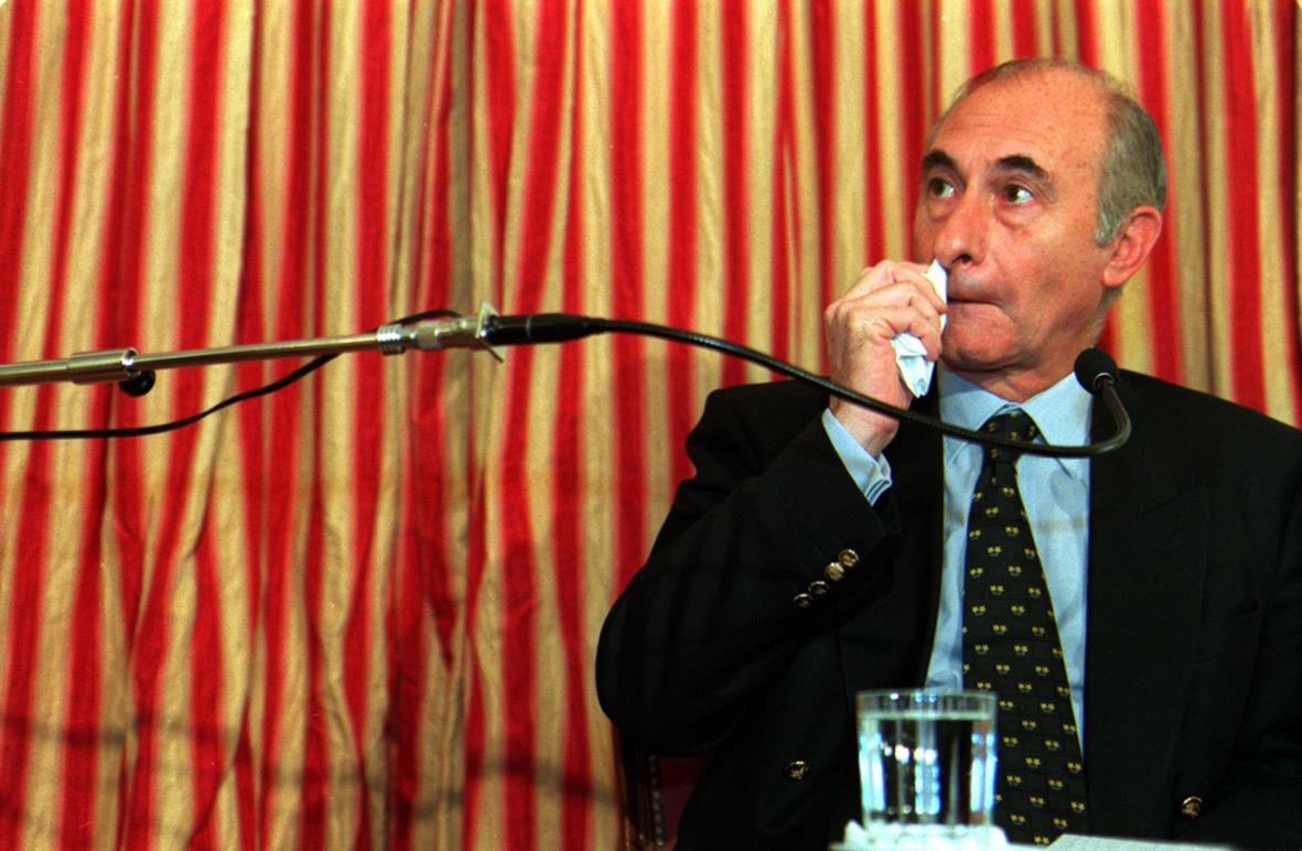 Fernando De la Rúa conferencia de prensa GCBA