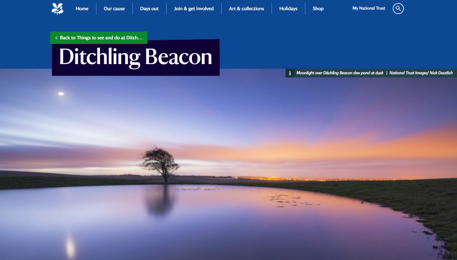 Nick Dautlich image for National Trust of Sussex Ditchling Beacon