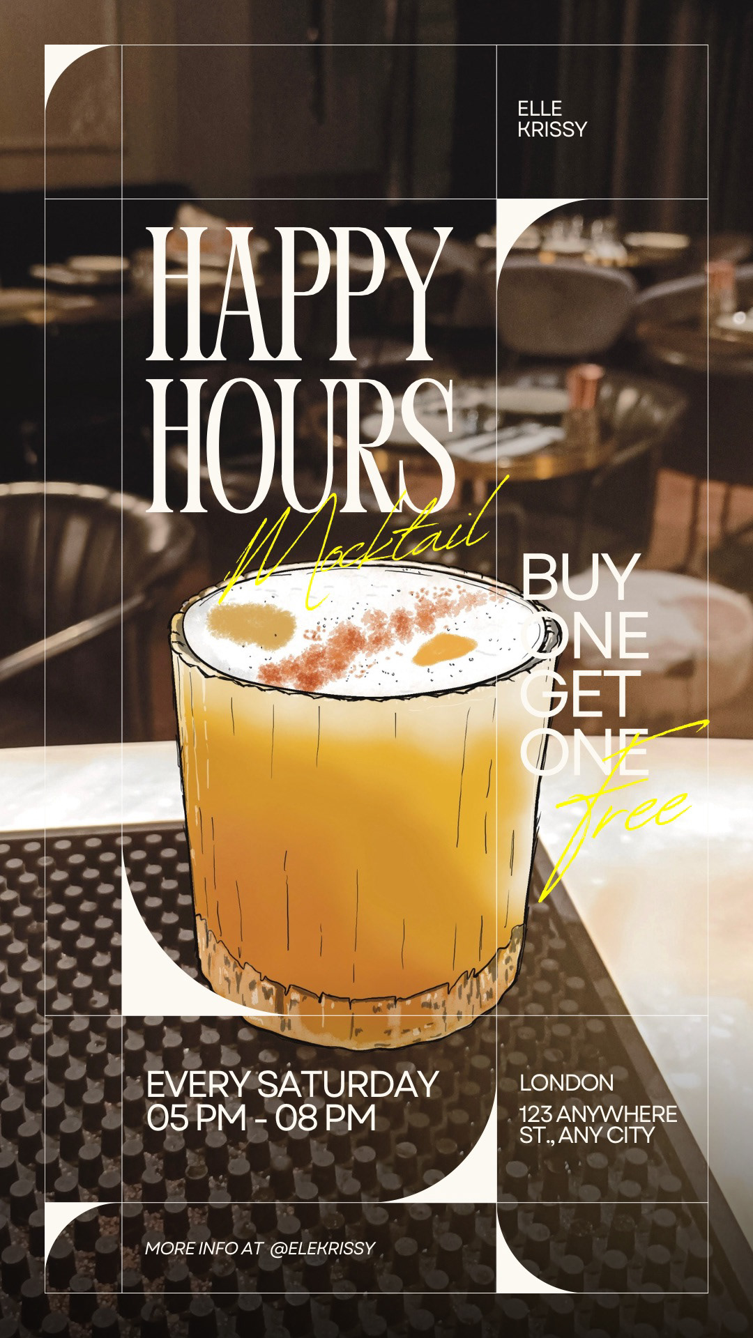 Collateral - Cocktail Bar Flyer