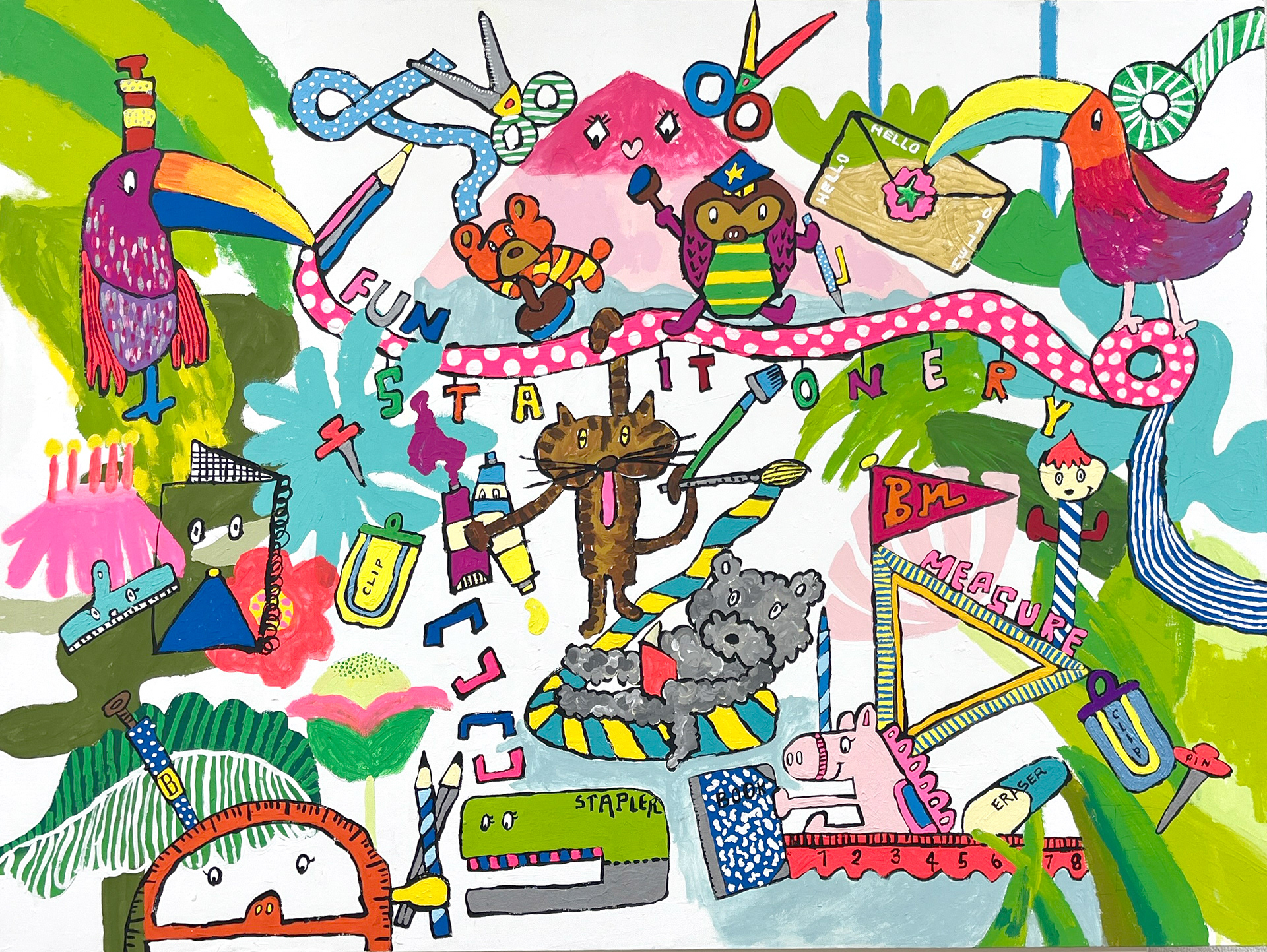 岡山高島屋　文具マルシェパネル