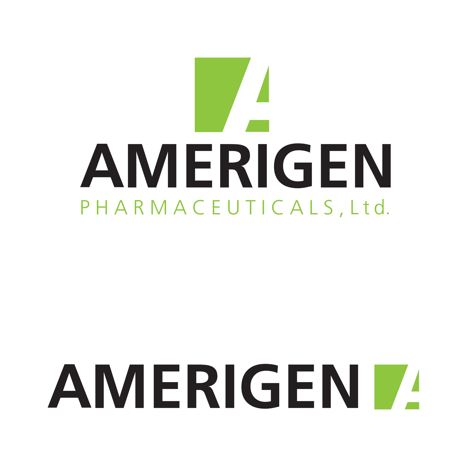Logos for a pharmaceutical company.