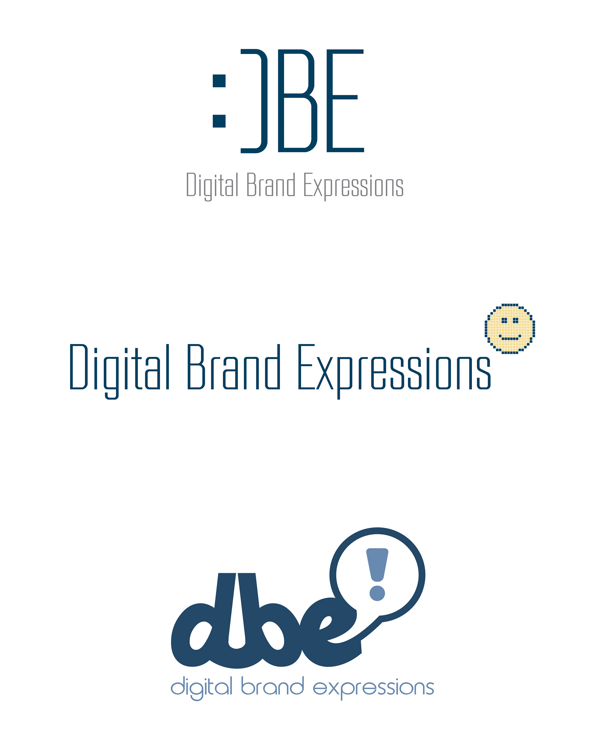 Logos for a digital marketing consulting company.