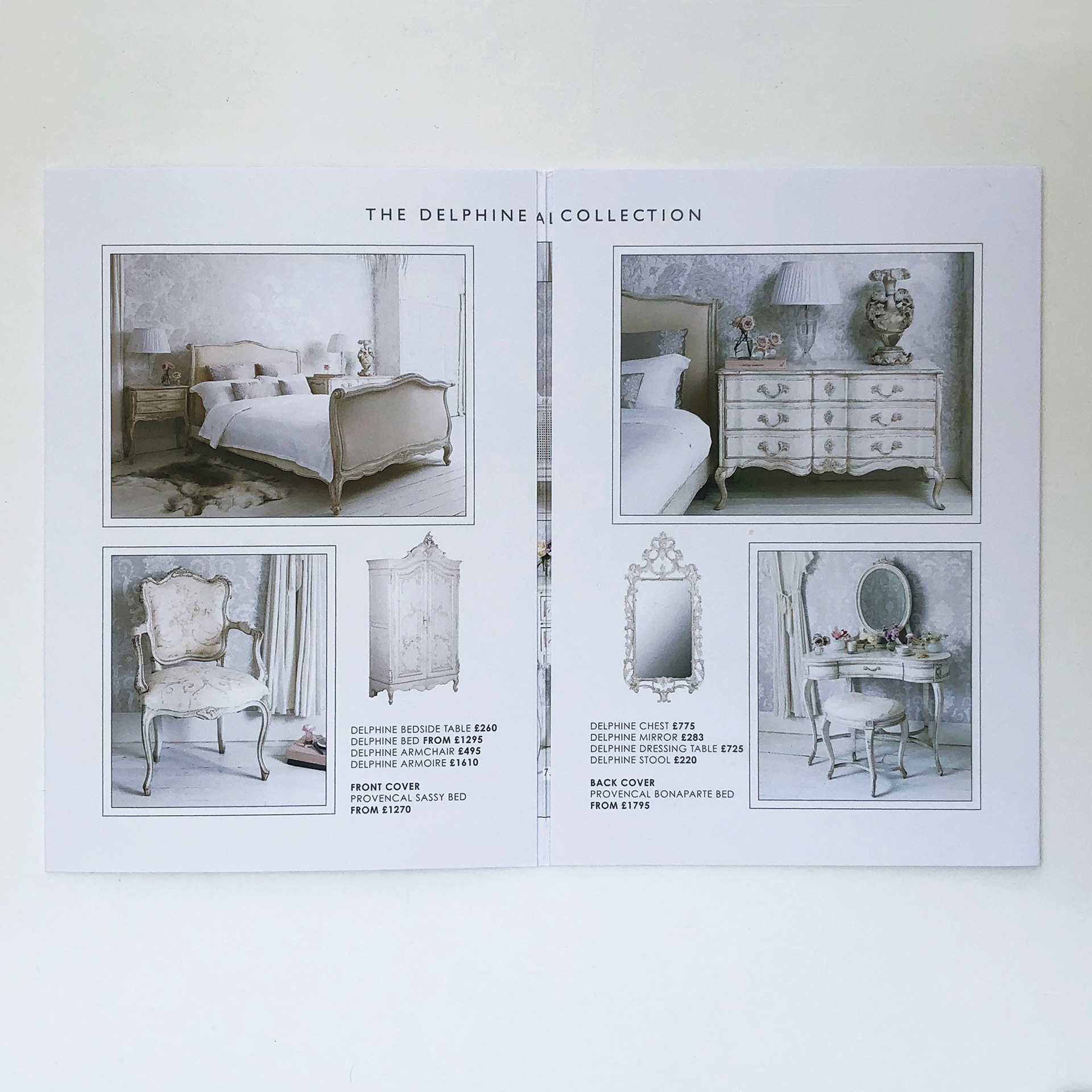 Brochure Design for French Bedroom Company