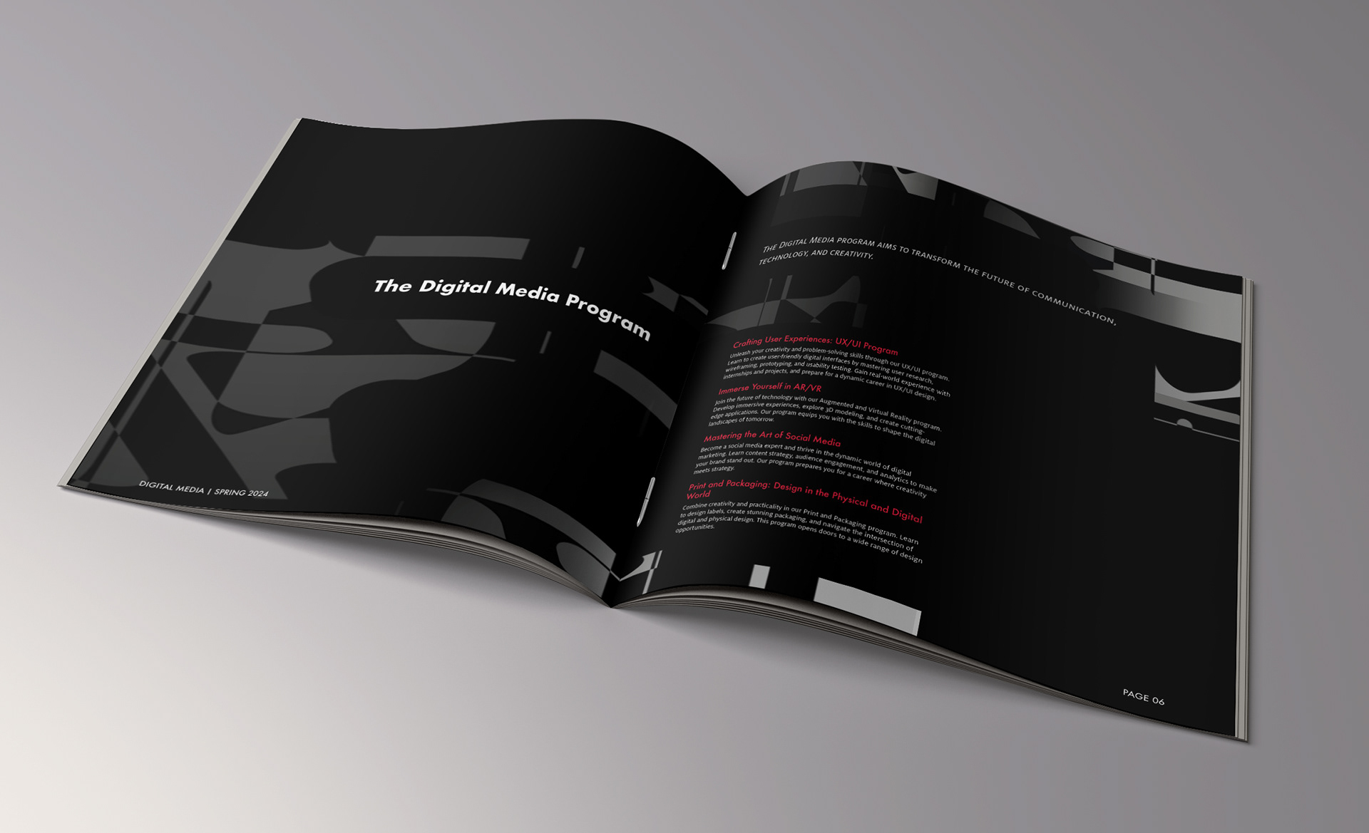 brochure design - detail