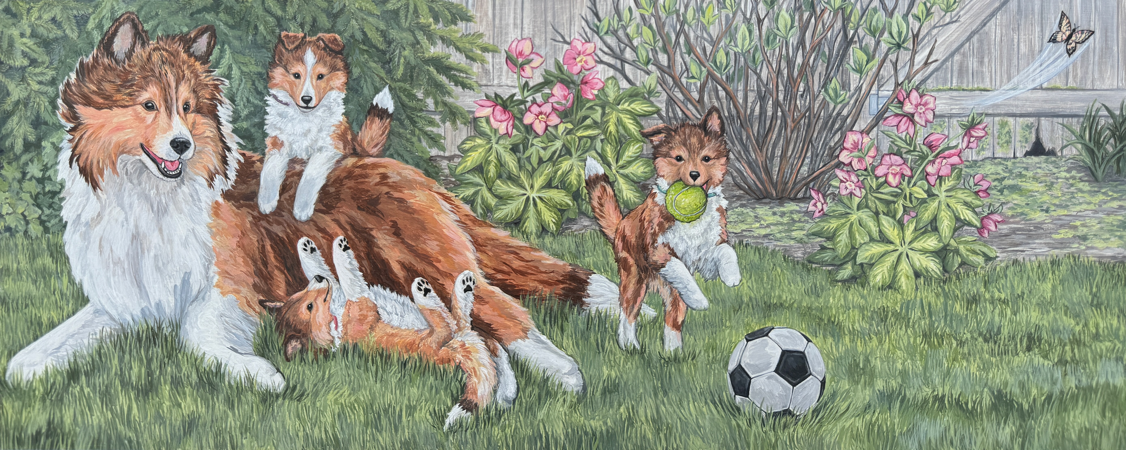 THE THREE LITTLE PUPPIES