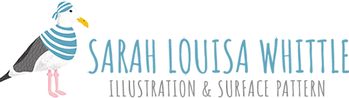 Cornwall freelance illustrator and surface pattern designer Sarah Louisa Whittle
