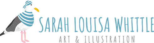 Cornwall freelance illustrator and surface pattern designer Sarah Louisa Whittle