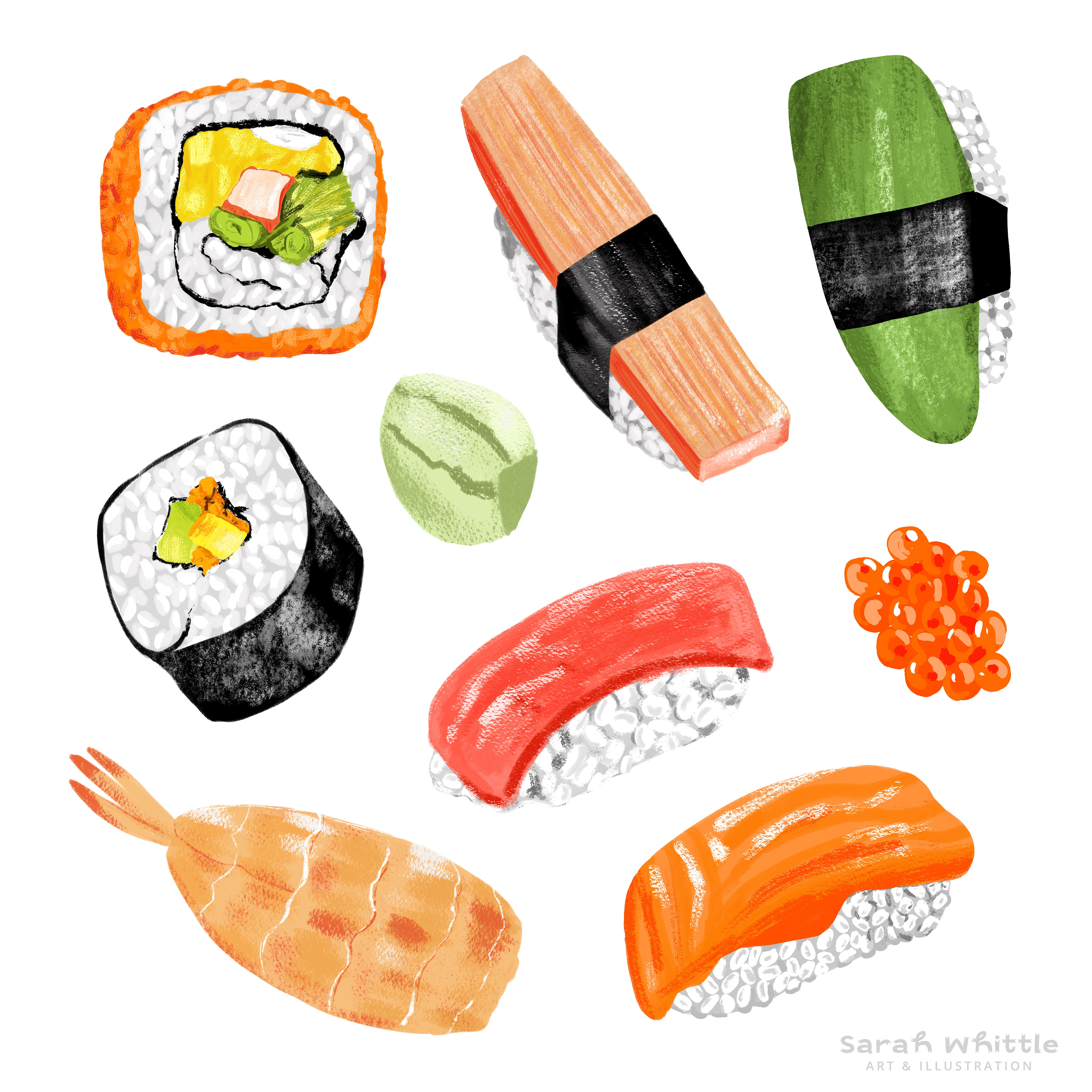 Food Illustration Cornwall