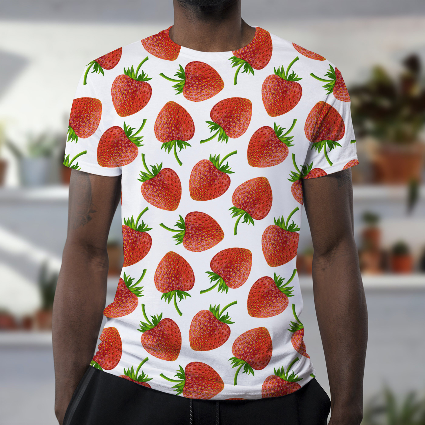 Summer Strawberries Surface Pattern Design by Sarah Whittle Illustration, Cornwall