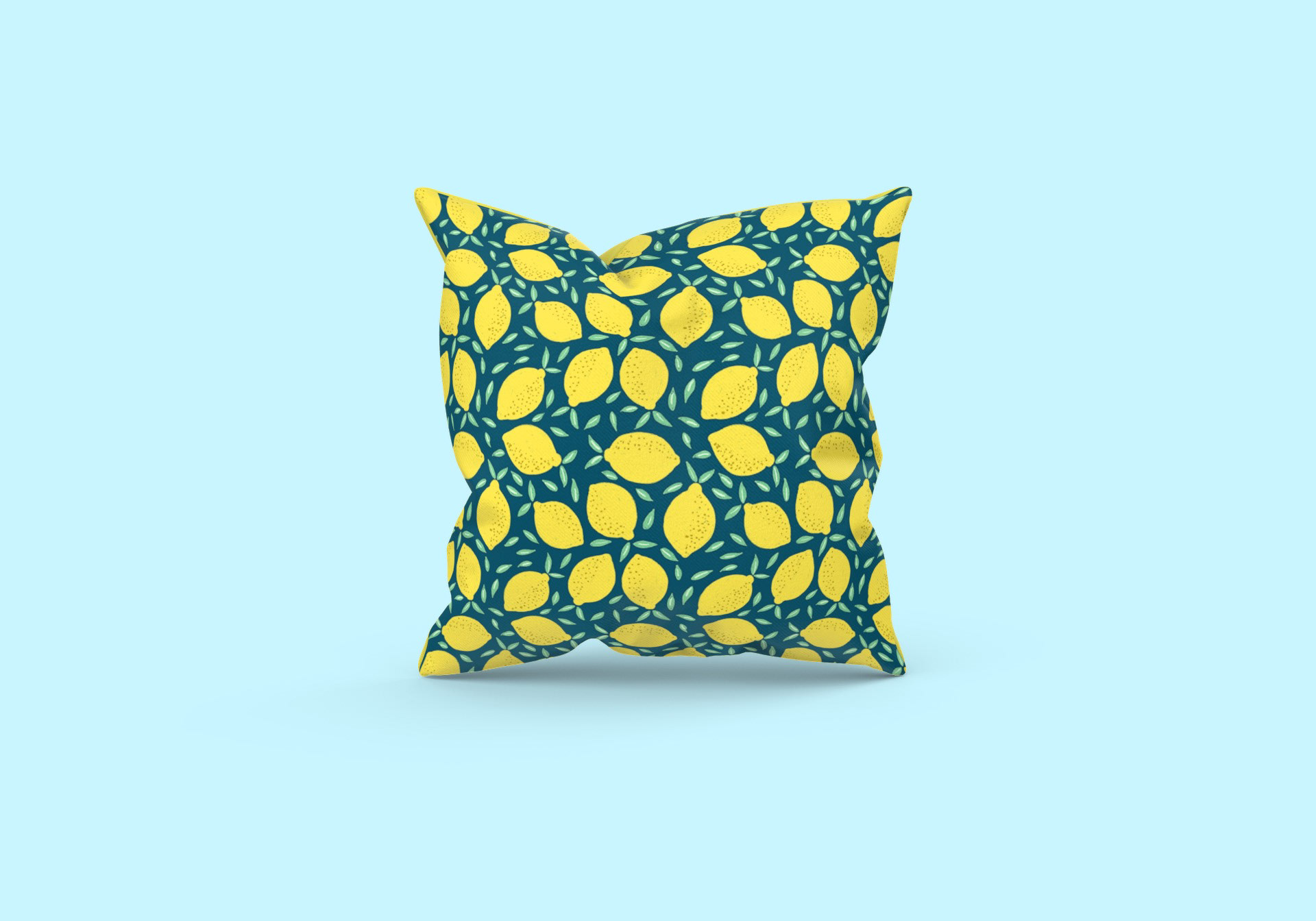 Lemons by Sarah Whittle Surface Pattern Design Cornwall.