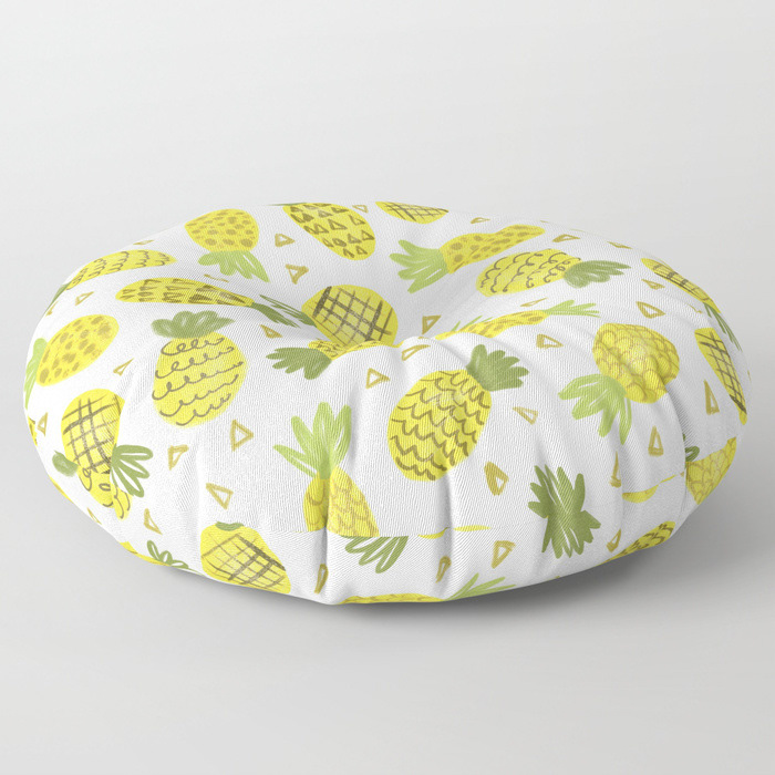 Pineapple Doodle Surface Pattern Design by Sarah Whittle Illustration, Cornwall