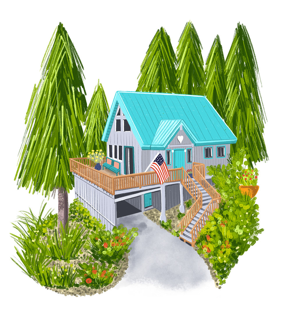 House Portrait Etsy illustration commission