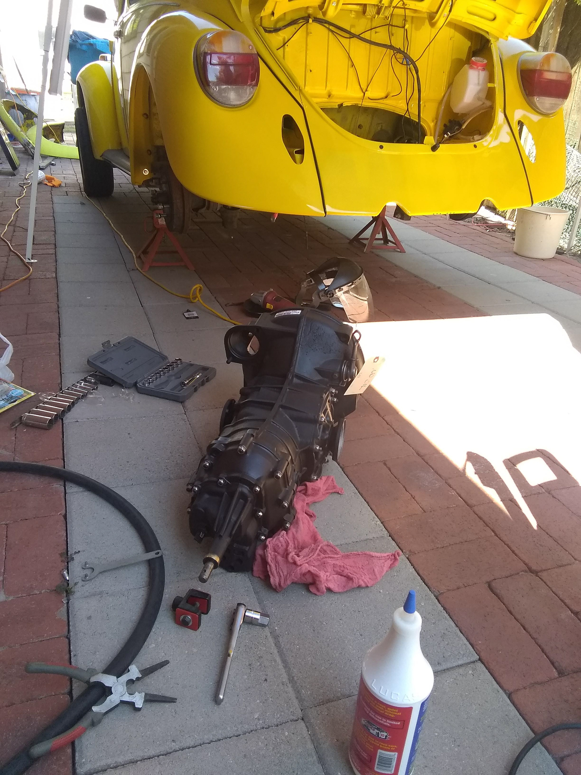 replacing the transmission