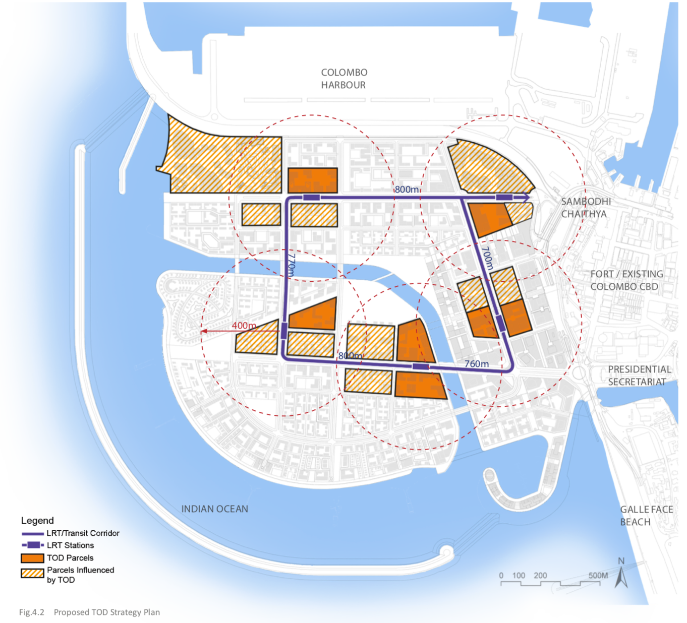 Proposed TOD influence area
