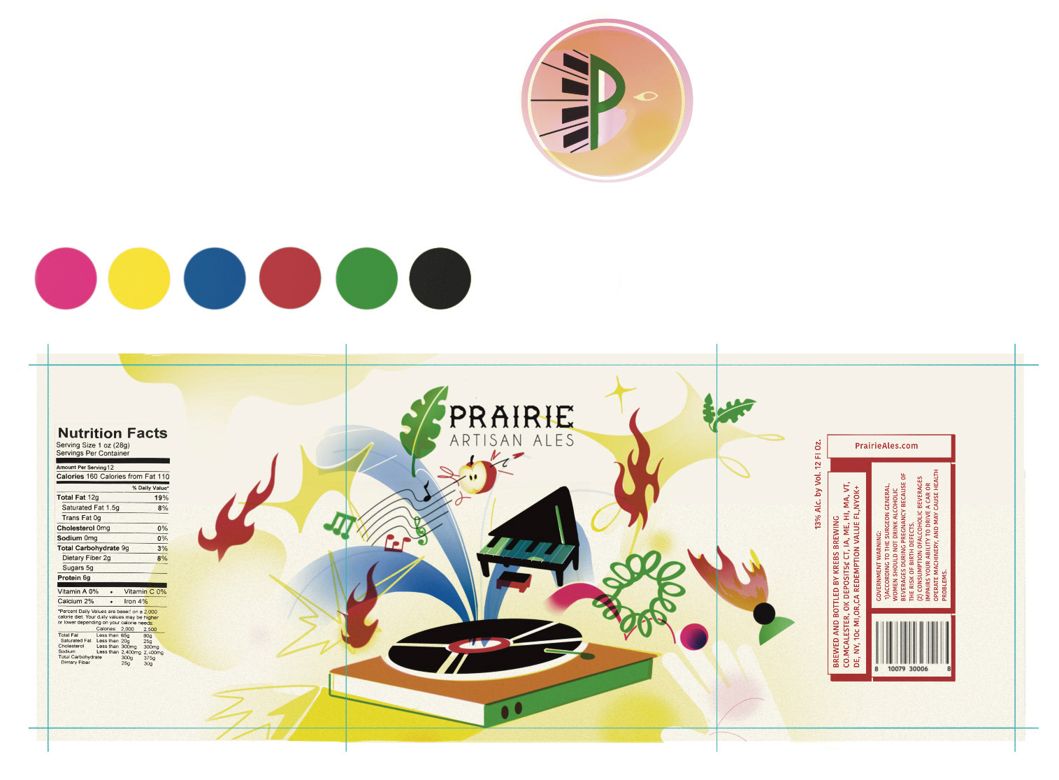 Label designs for PRAIRIE ARTISAN ALES, 2023
