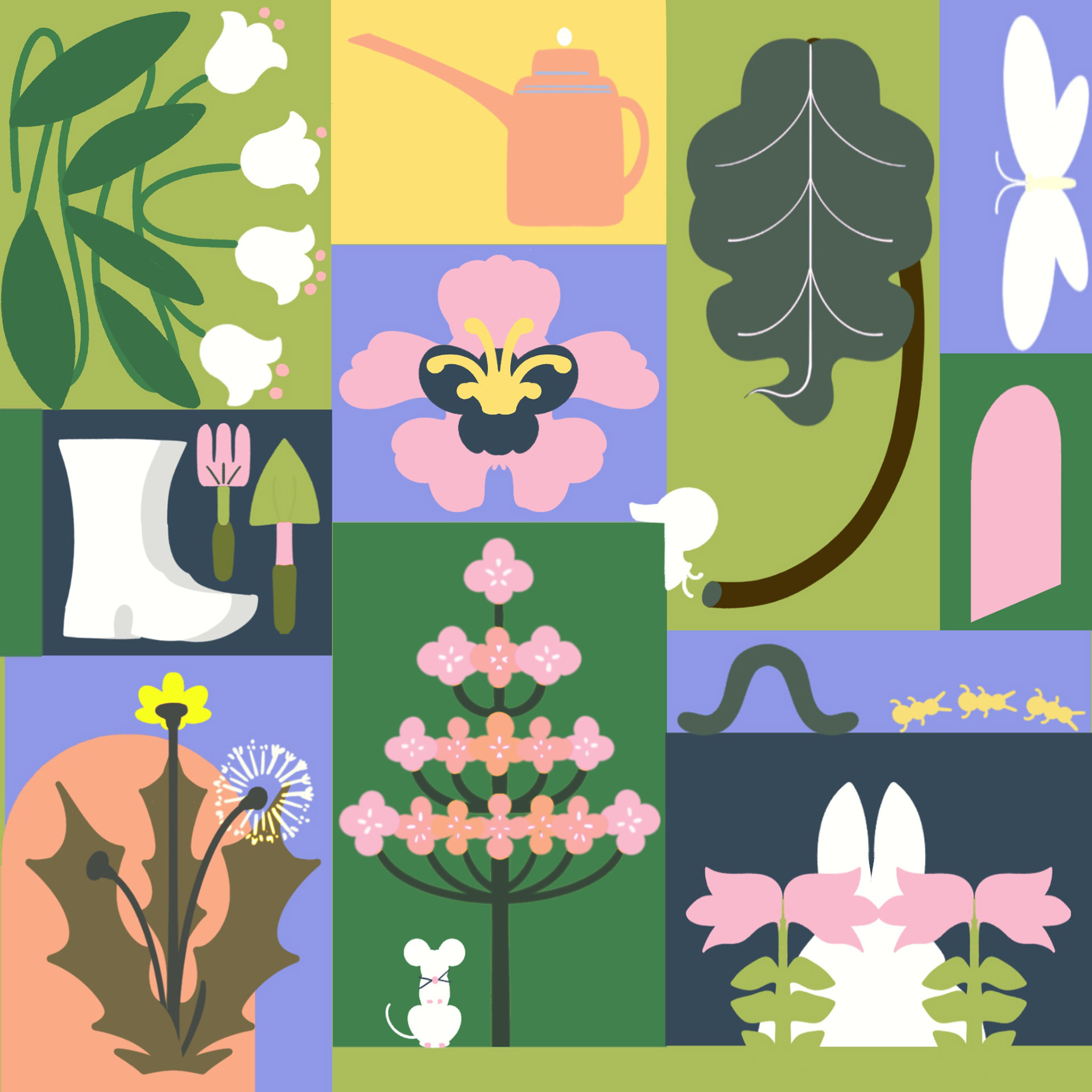 'dans le jardin', digital, 2025