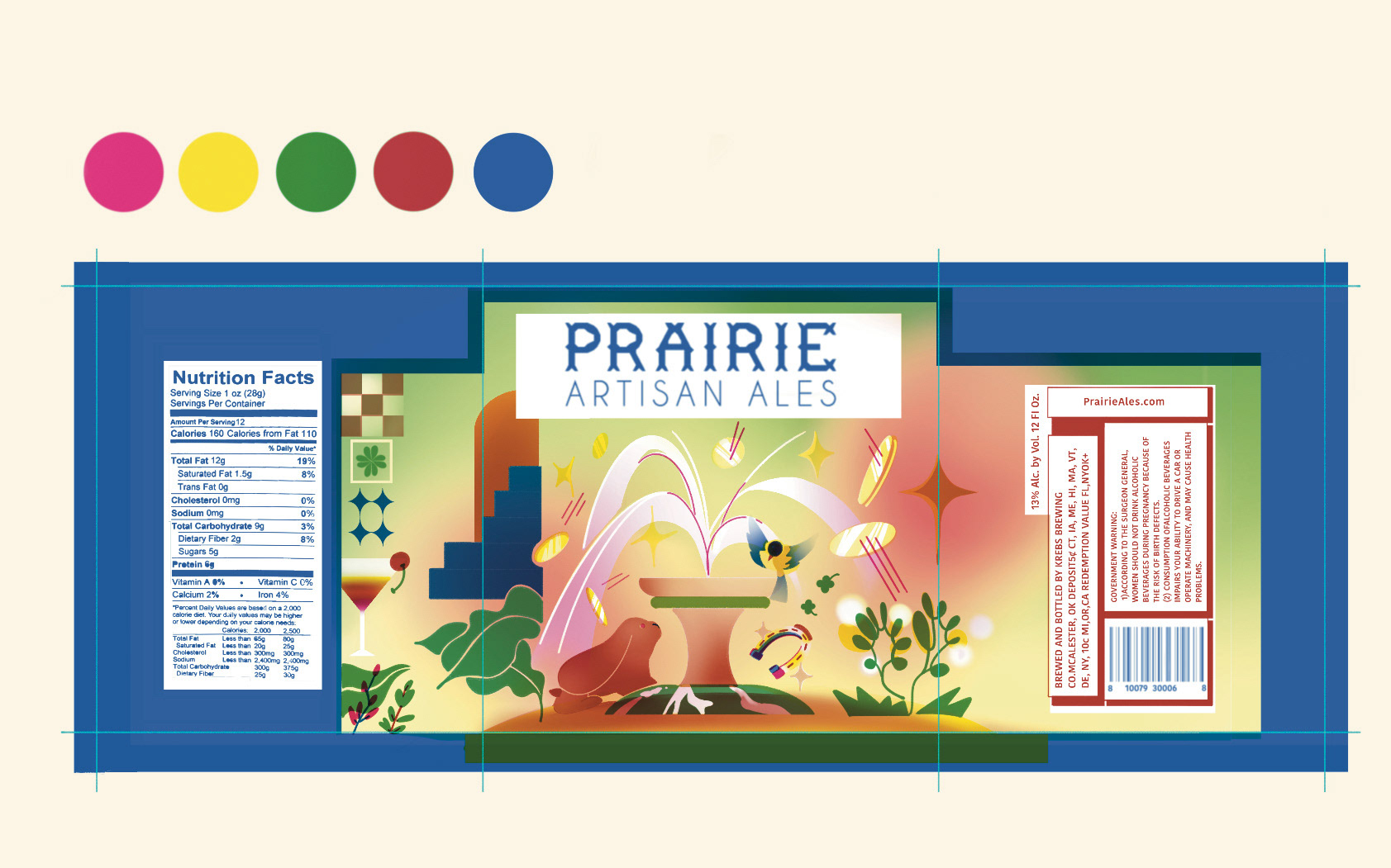 Label designs for PRAIRIE ARTISAN ALES, 2023