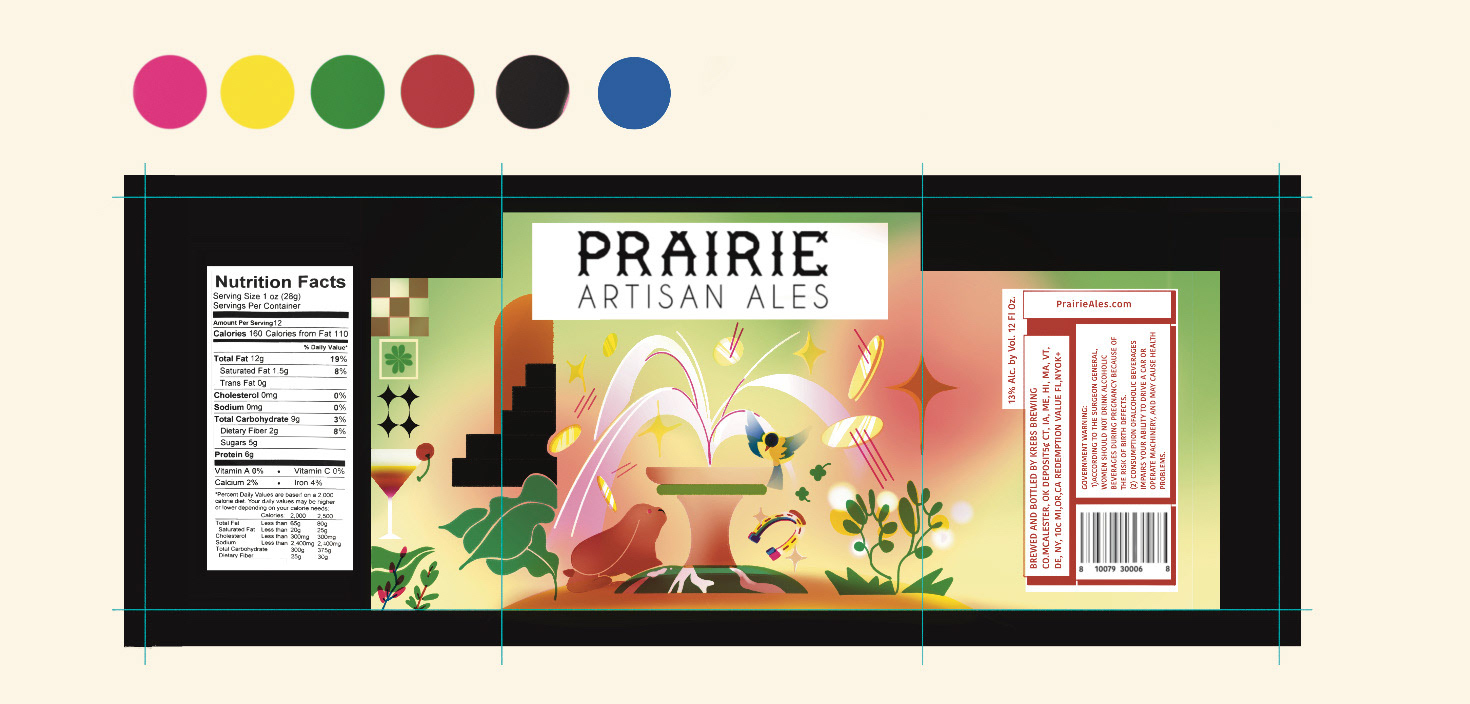 Label designs for PRAIRIE ARTISAN ALES, 2023