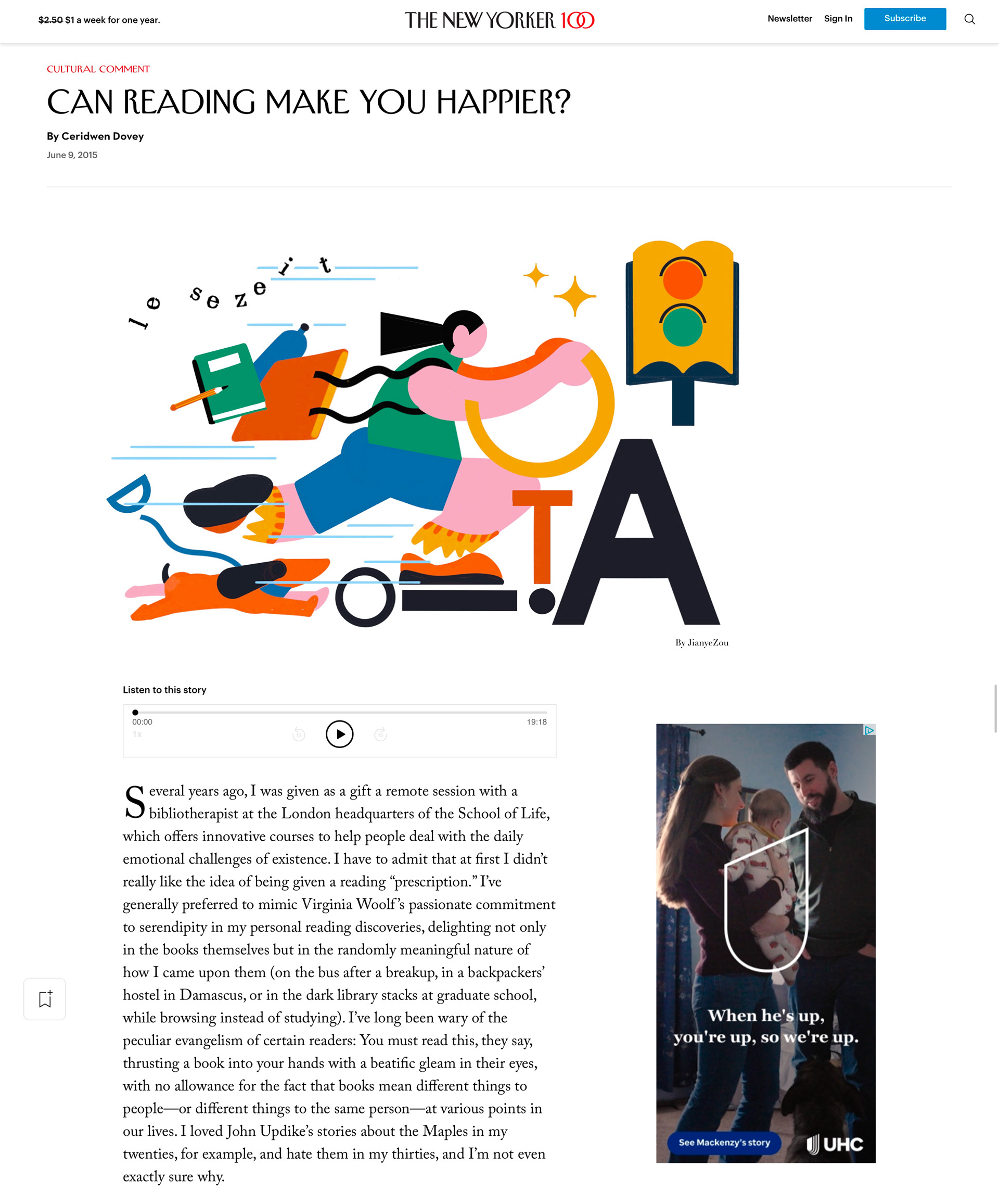 "Can reading make you happier?", 2025