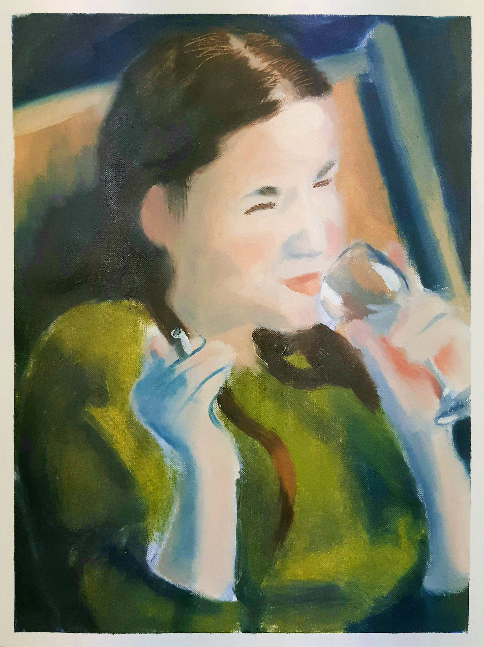 Dirty Thirty. 2023. Acrylic on paper. 42 x 30 cm. 