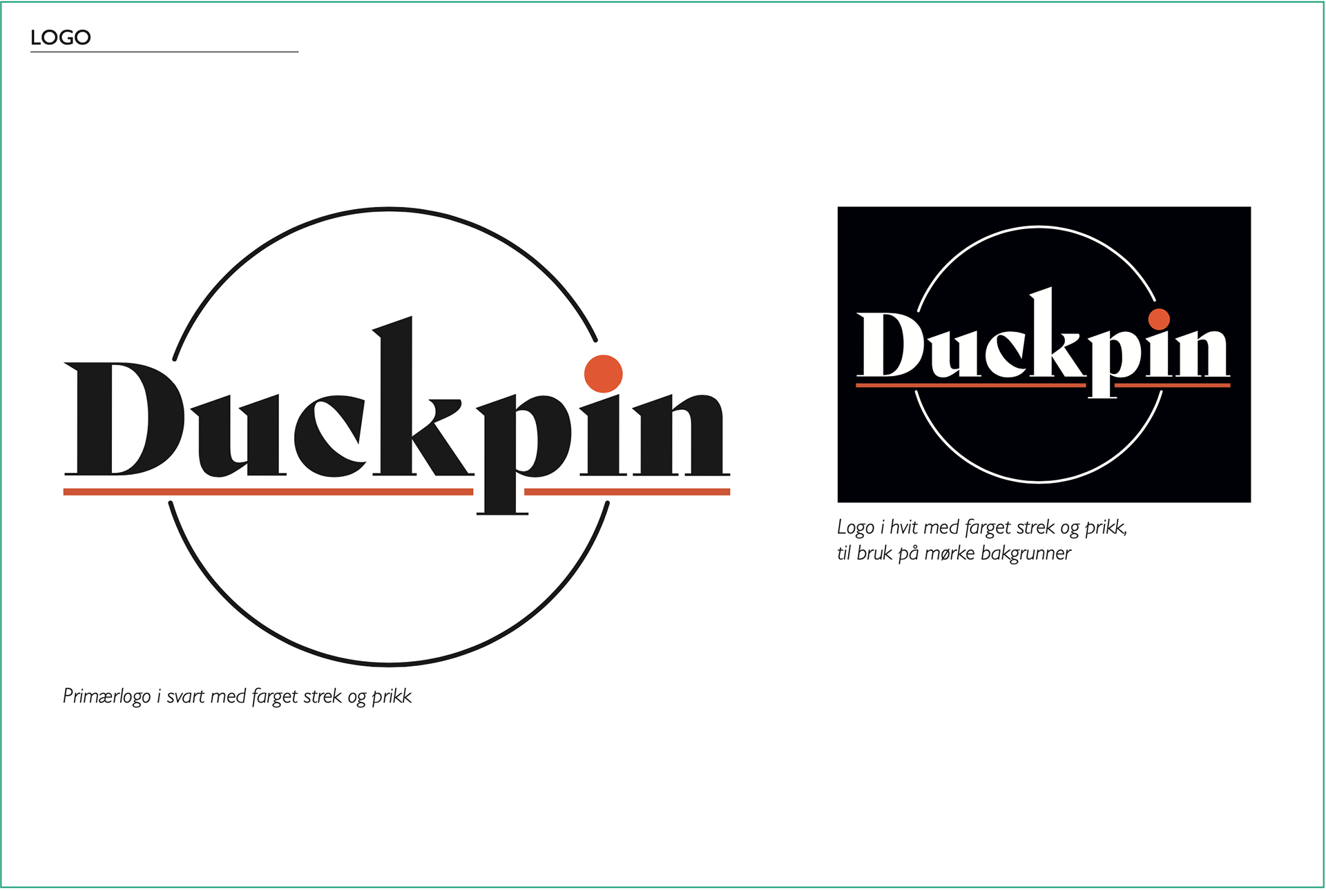 Main logo in primary colours and white version logo
