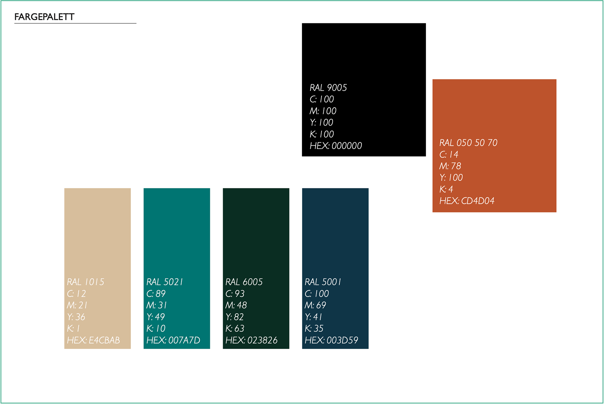 Colour palette