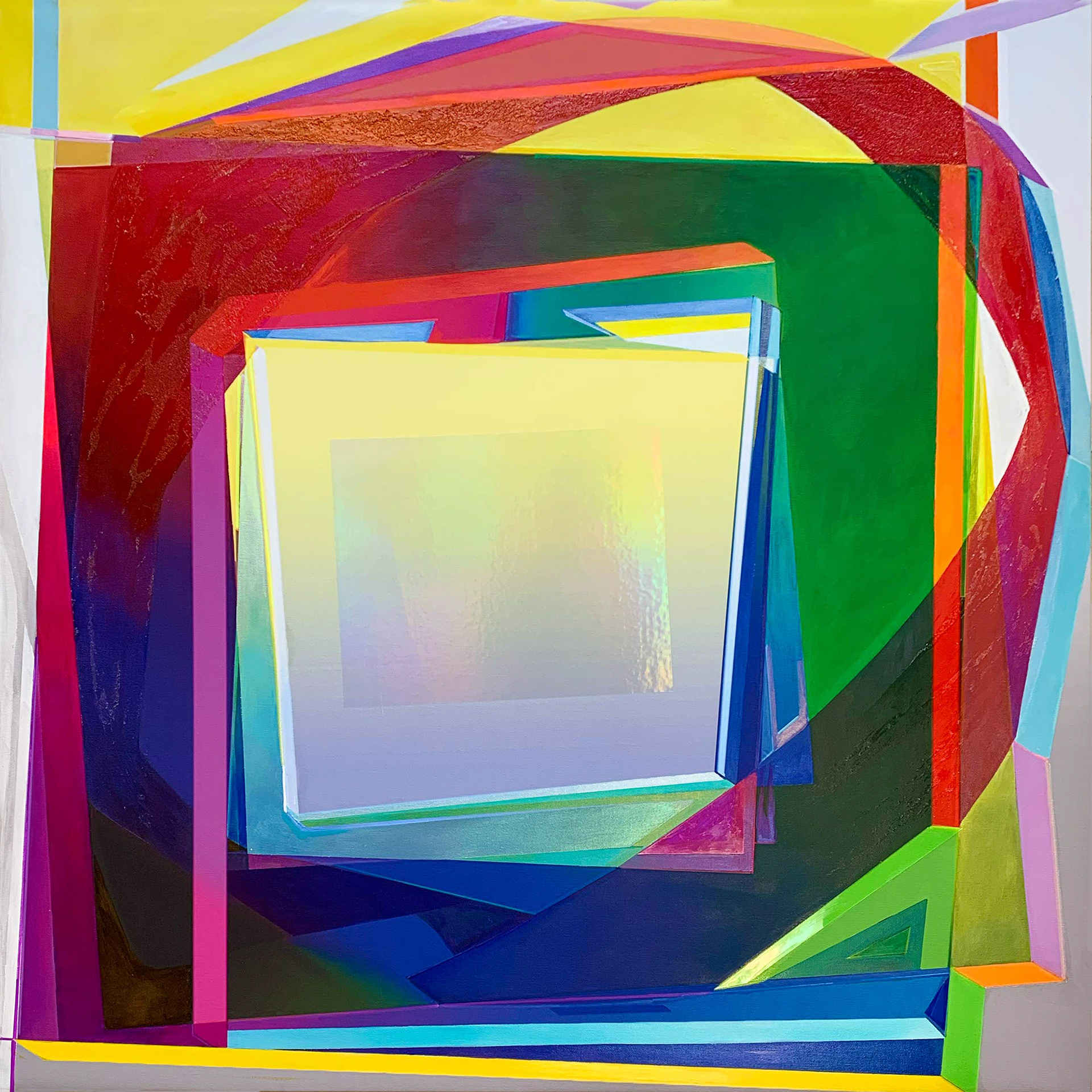 Chromacolor 36 x 36 Mixed Media on Canvas 2022 (PC)