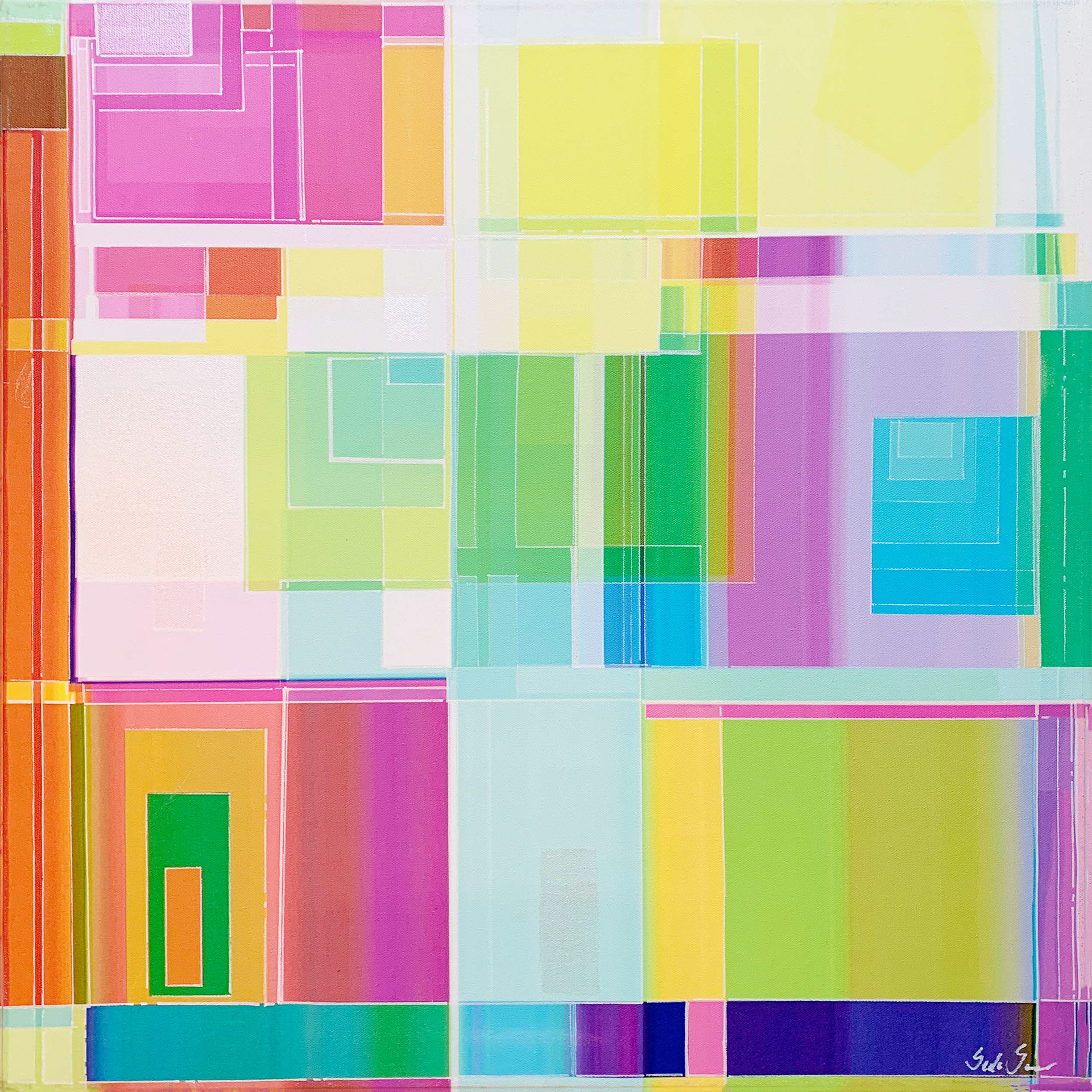 C1 24 x 24 Mixed Media on Canvas 2015
