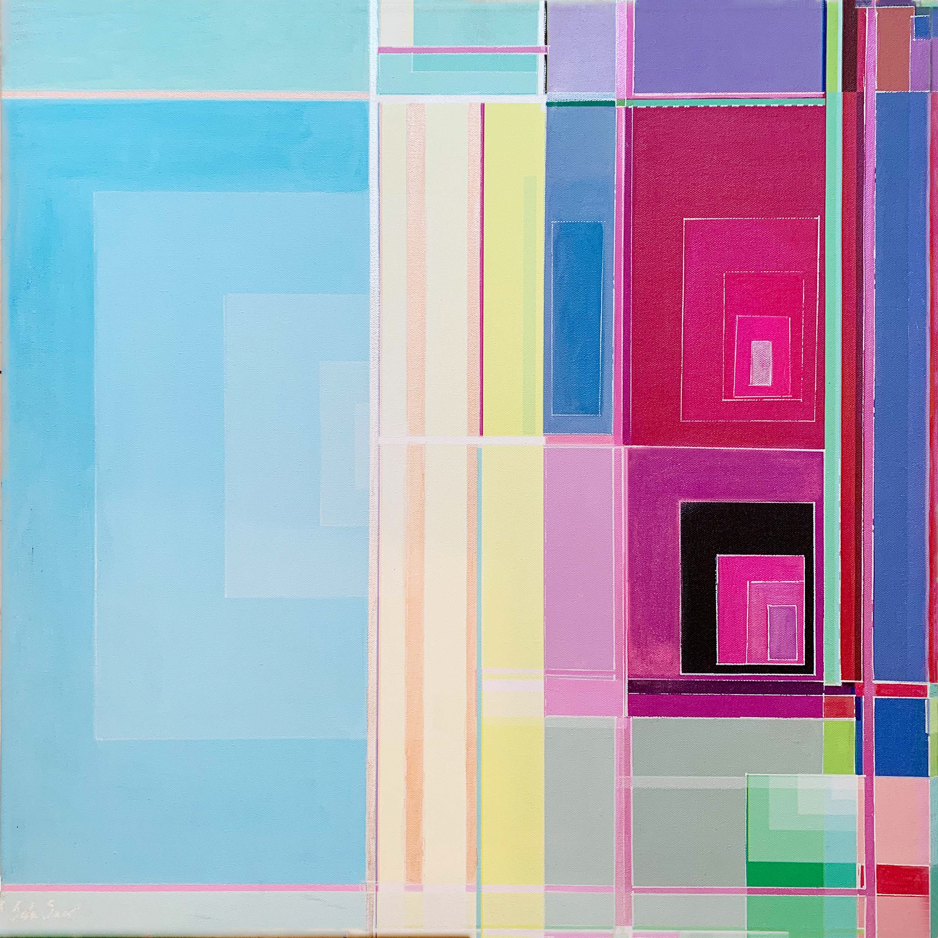 C3 24 x 24 Mixed Media on Canvas (2015)