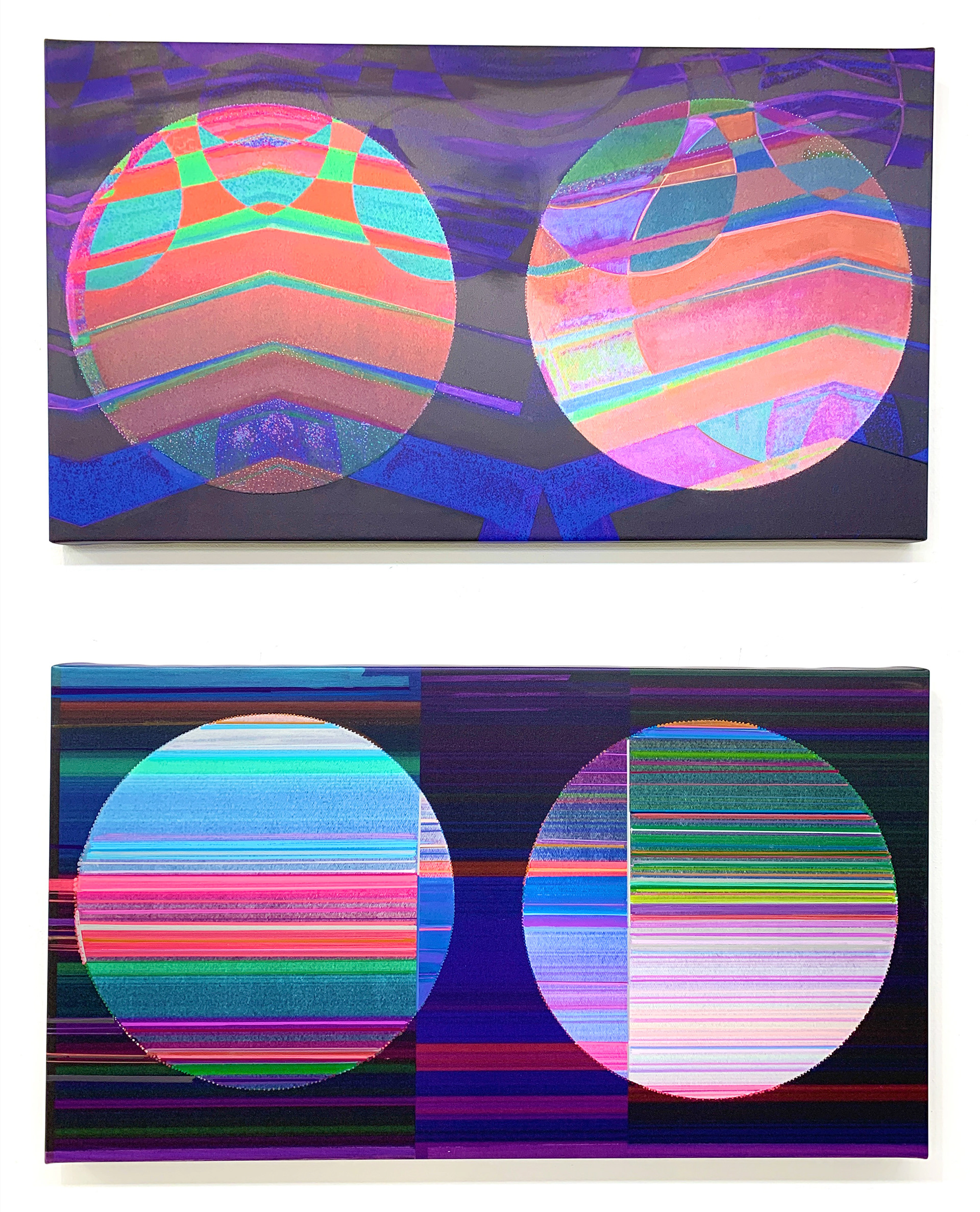 Spheres and Shadows I & II (Diptych)