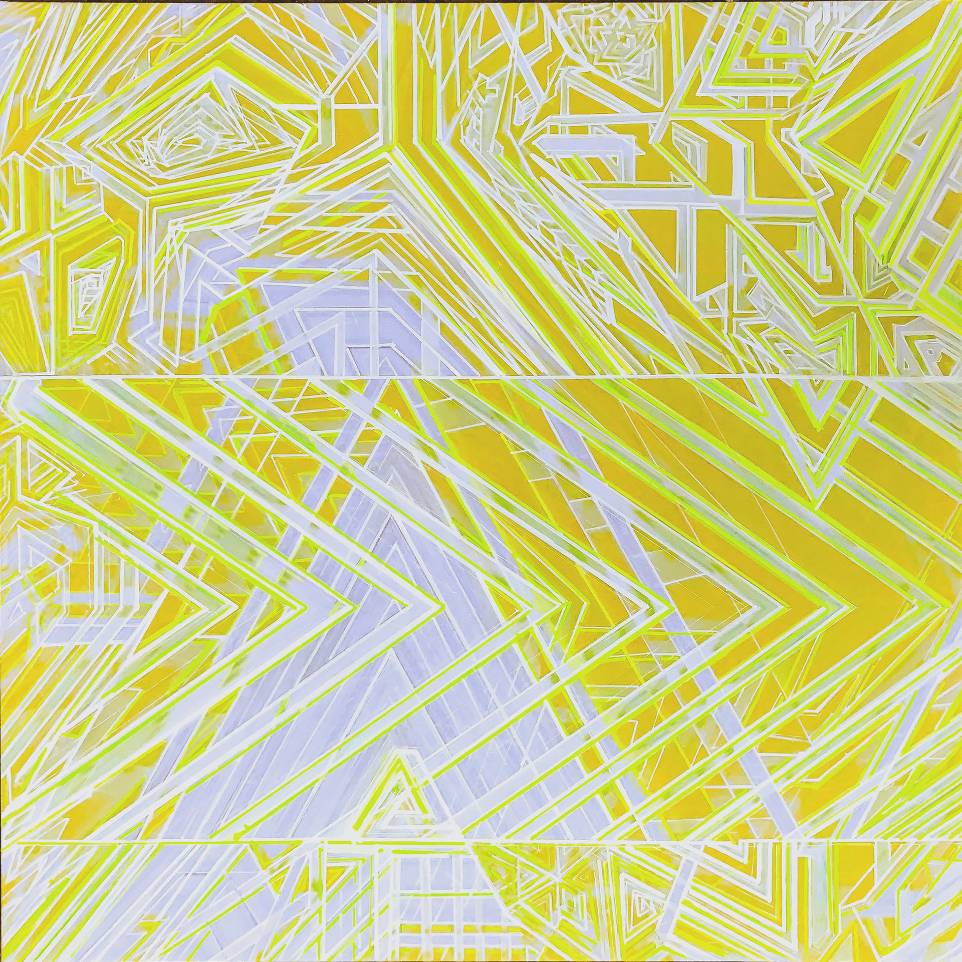 Impossible Triangle 30 x 30 Mixed Media (2021)