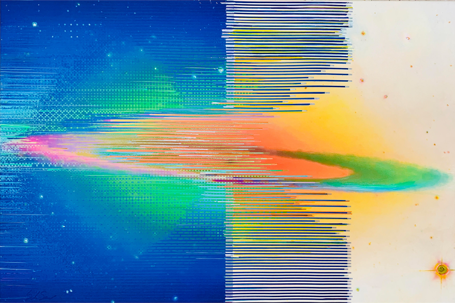 Quasar 30 x 40 Mixed Media on Canvas 2019