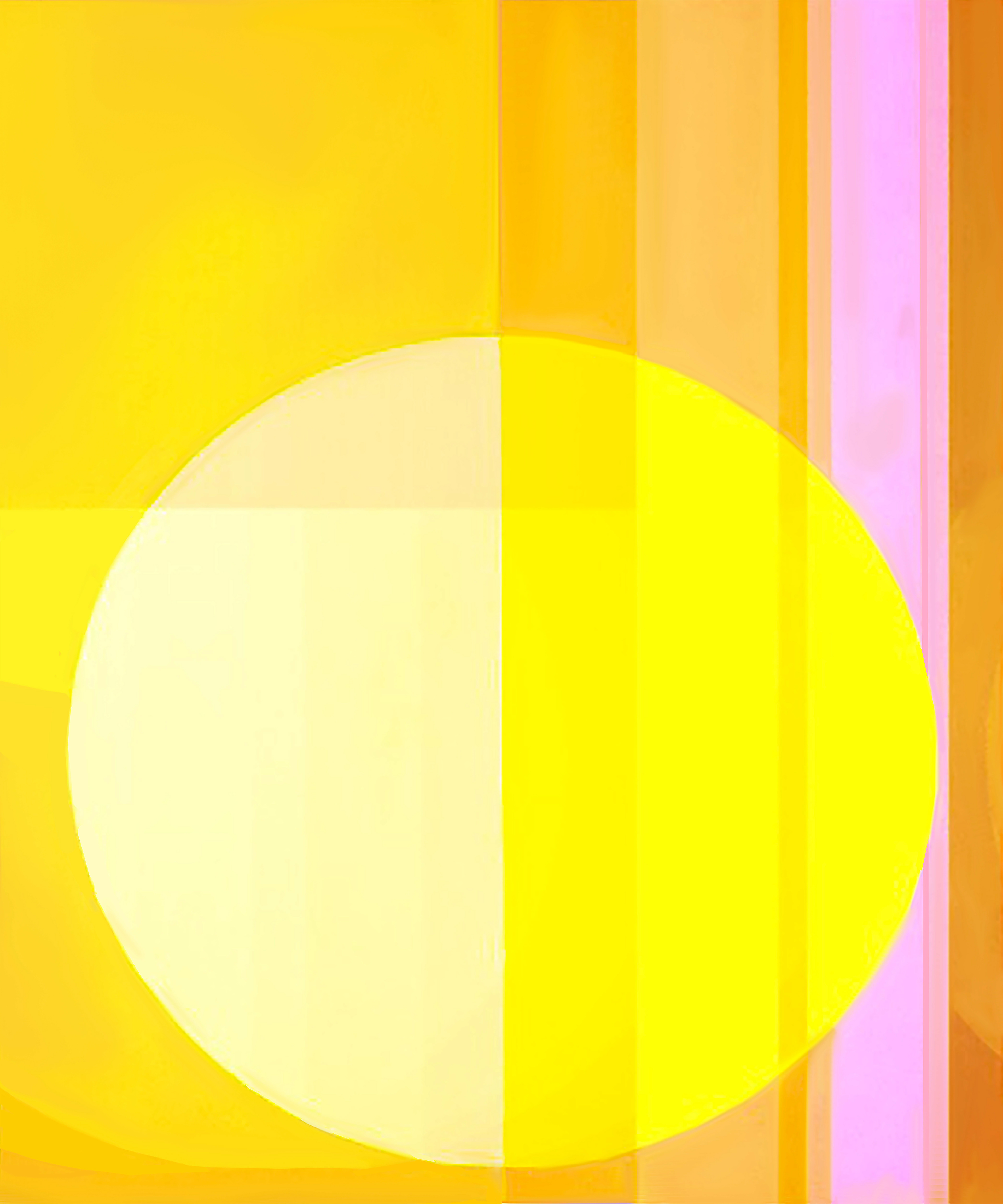 Chromasphere in Yellow 40 x 30 Mixed Media on Canvas 2022