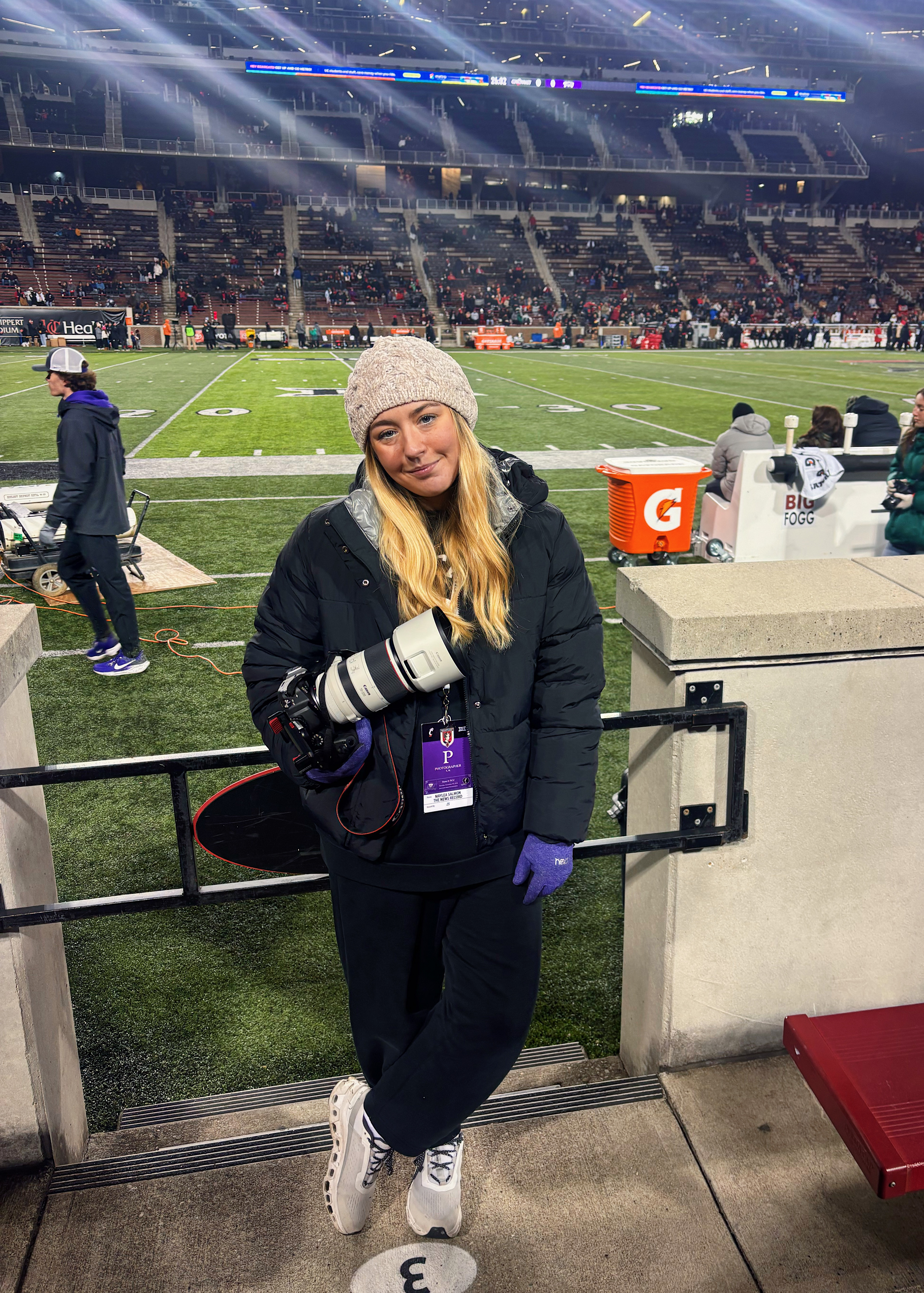 My last game as a student at Nippert Stadium!