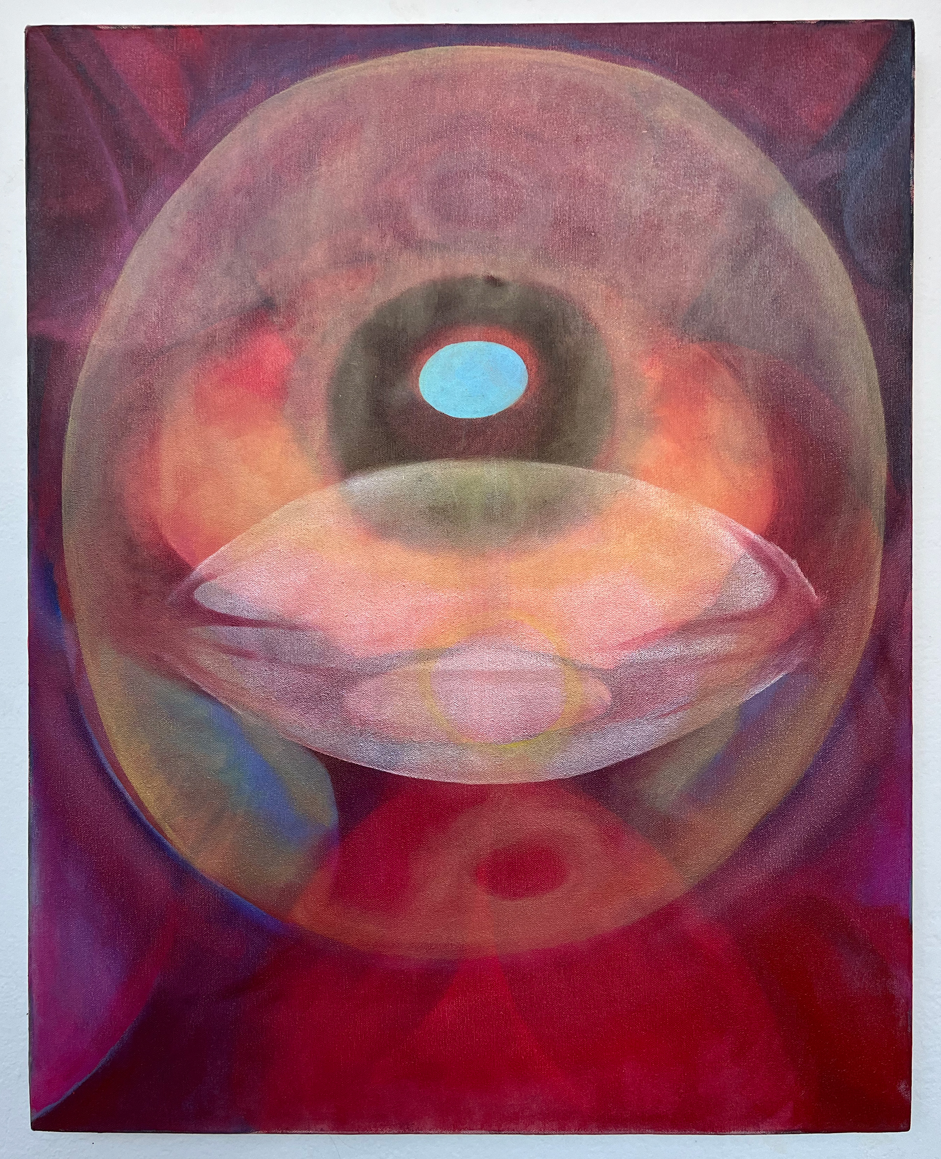 infinity mirror, oil on canvas, 30x24"