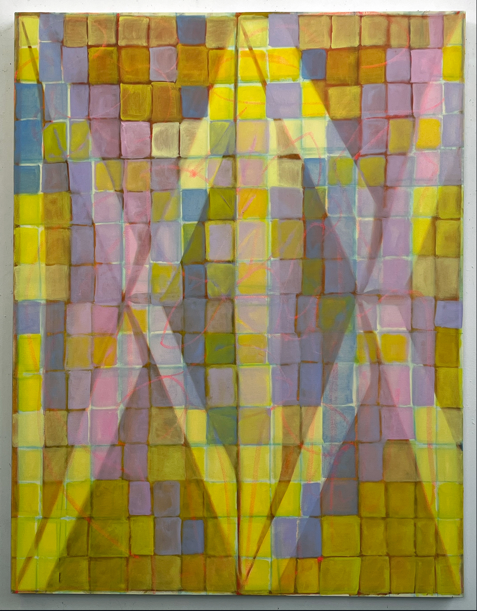friendship bracelet, 62x48", 2024