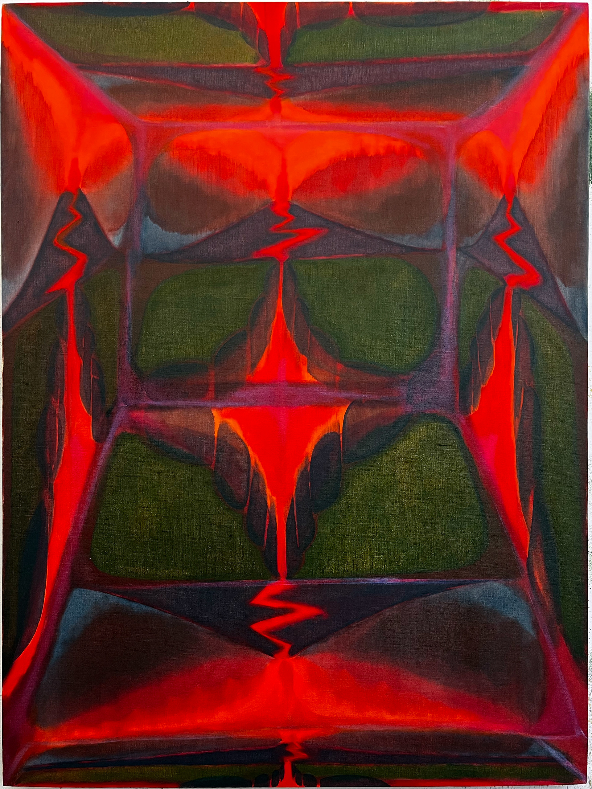 space utility volcano, 48x37", 2024