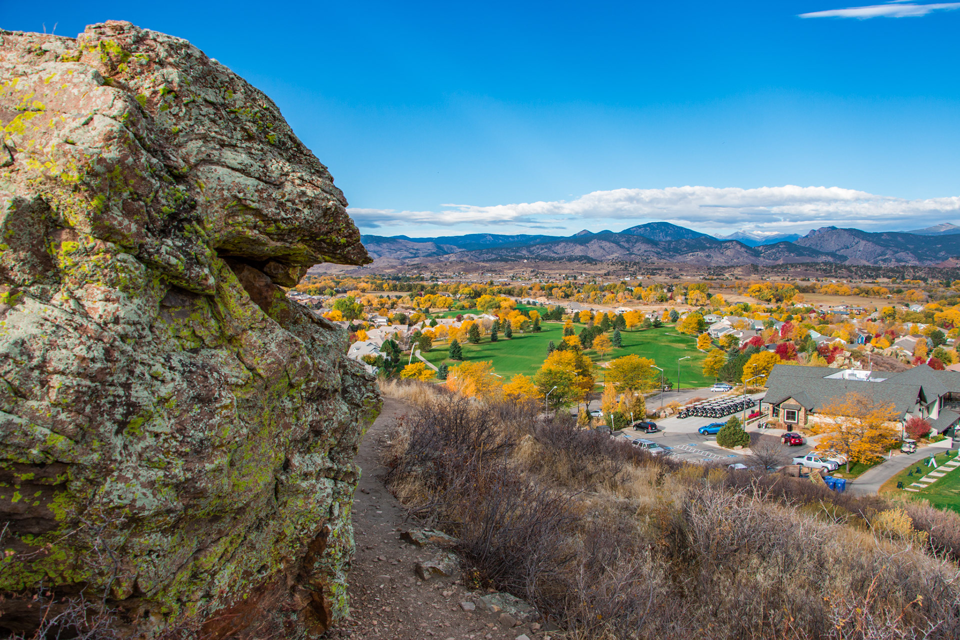 Mariana Butte golf course from the butte